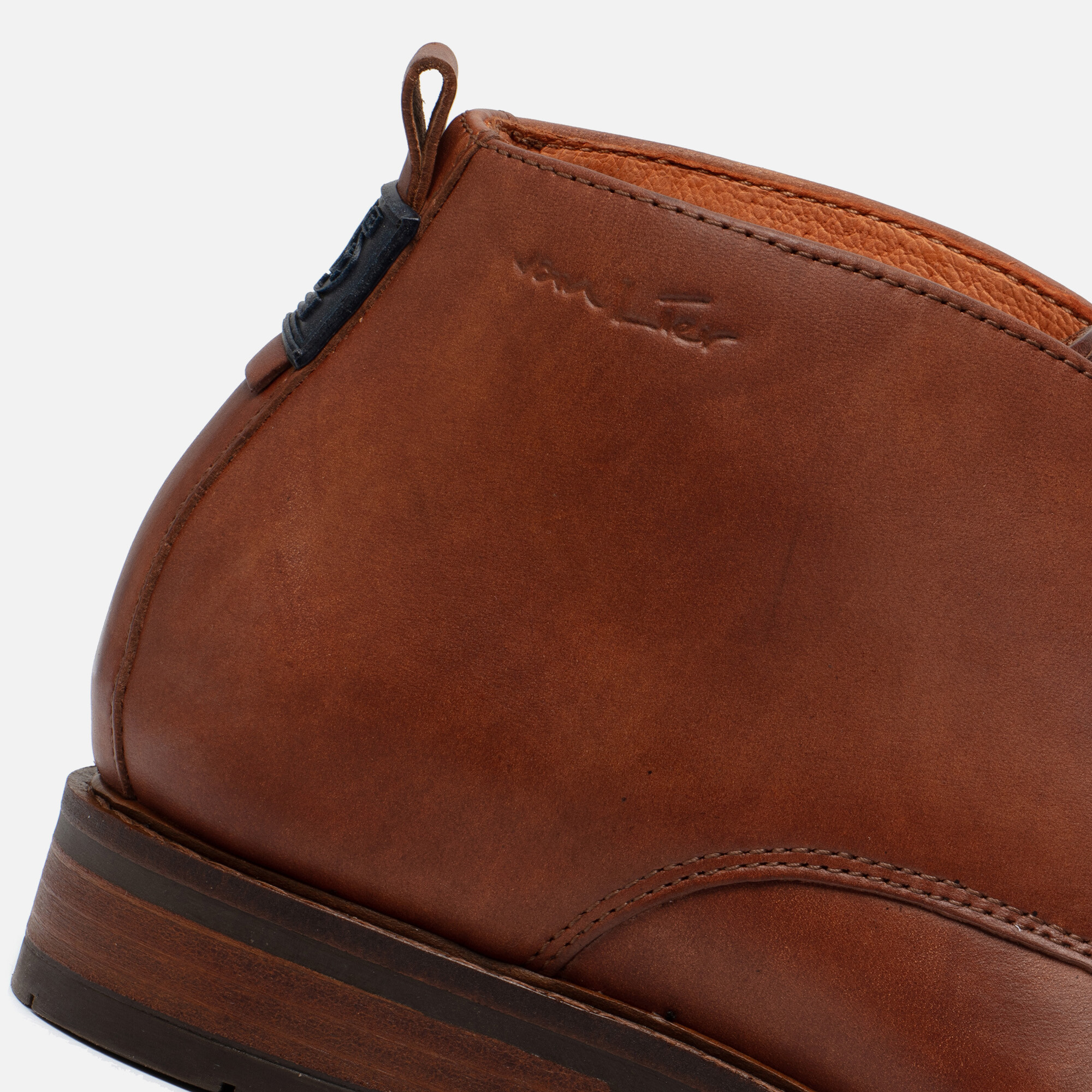 Van Lier Boston Veterschoenen cognac Leer afbeelding 4