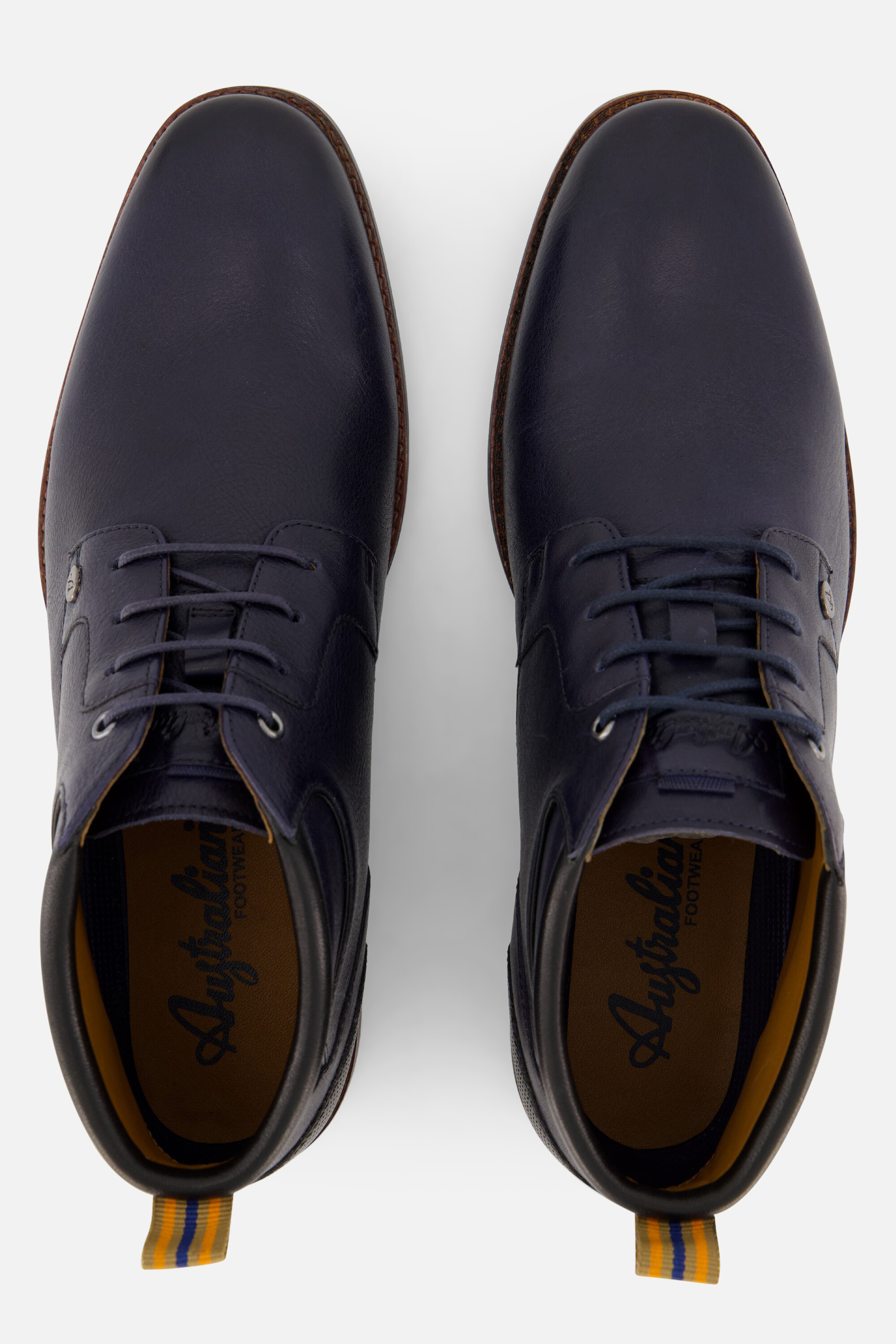 Australian Limone Veterschoenen blauw Leer afbeelding 2