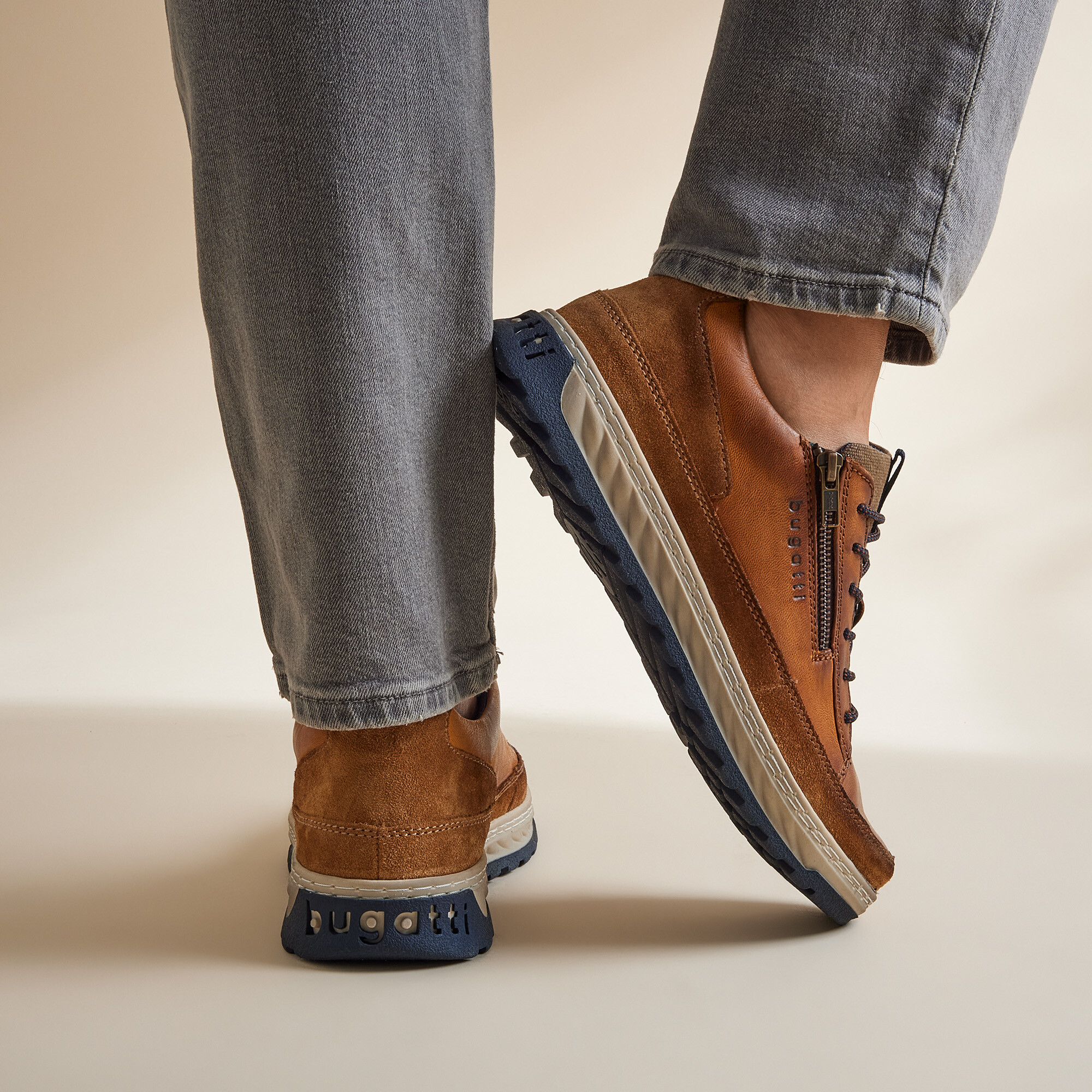 Bugatti Bugatti Exeter Sneakers cognac Leer