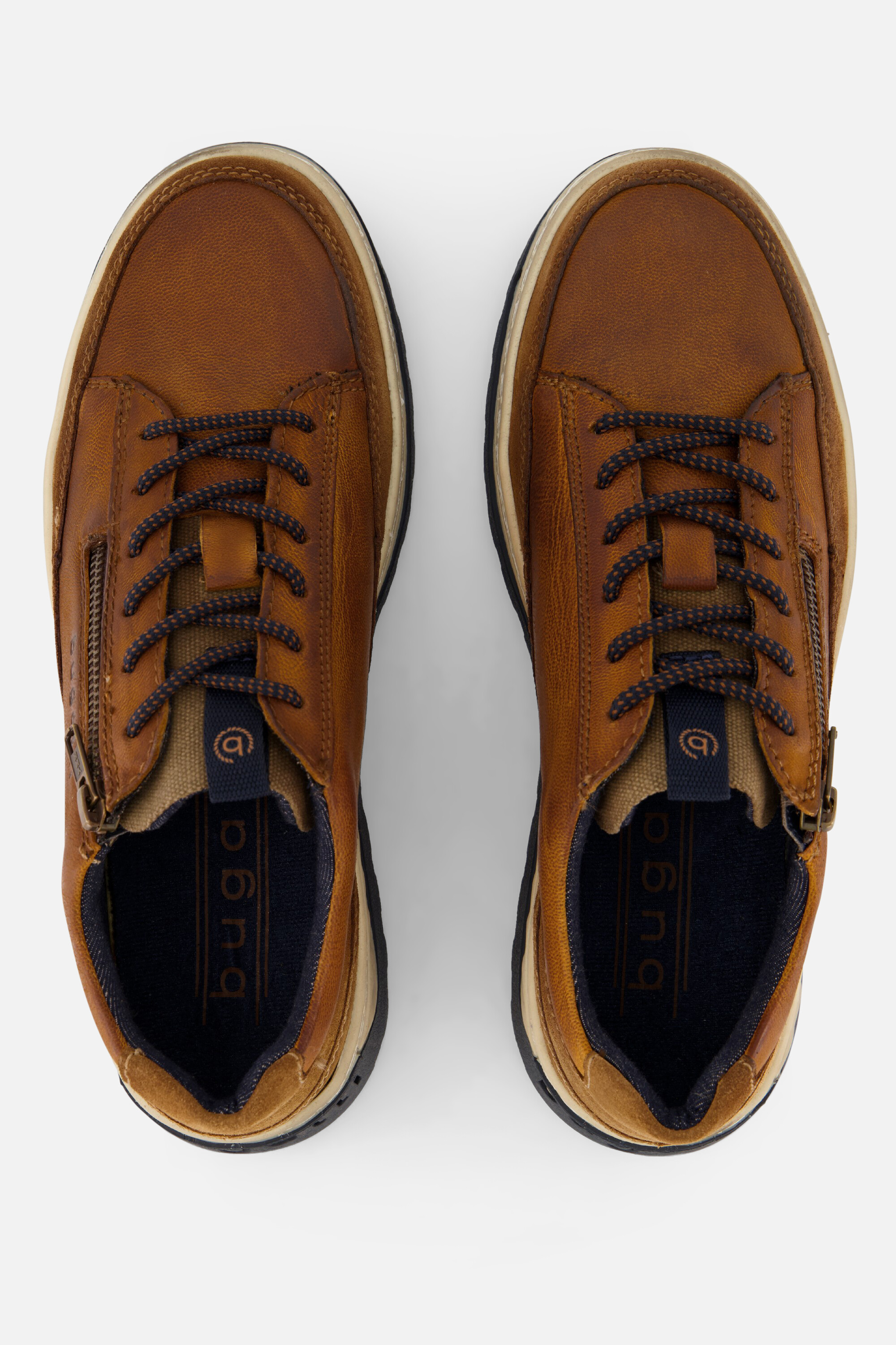 Bugatti Exeter Sneakers cognac Leer afbeelding 3