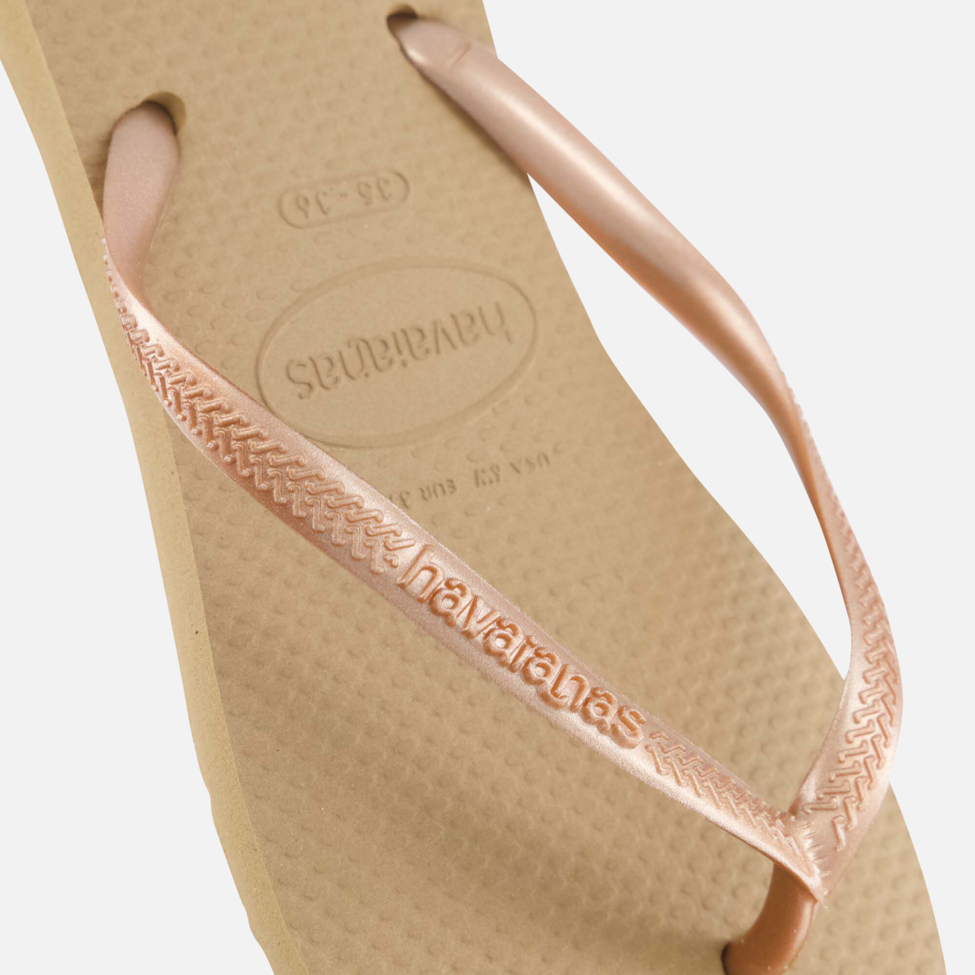 Havaianas Slim Slippers beige Rubber afbeelding 3