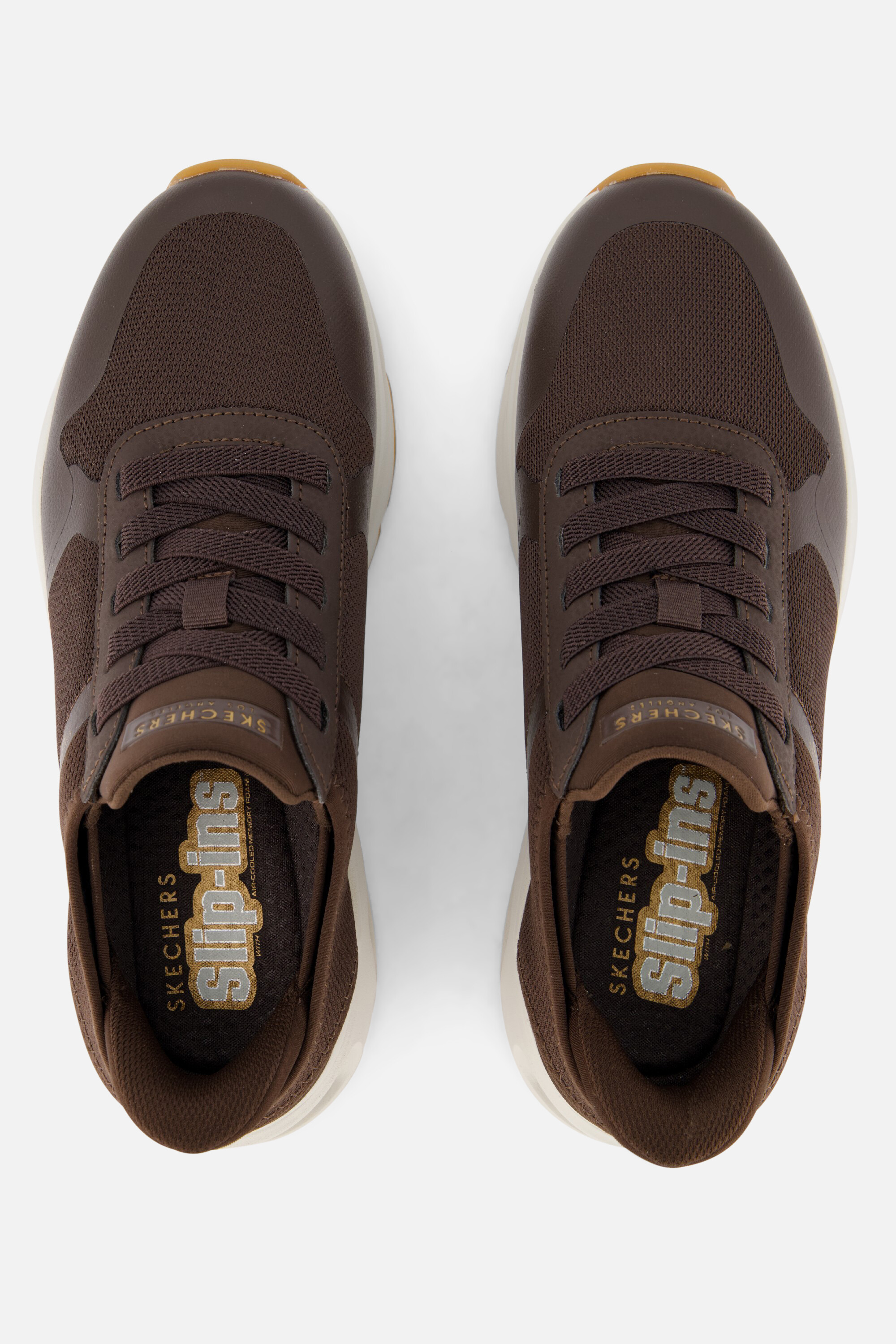 Skechers Tres-Air Uno Sneakers bruin Textiel afbeelding 2