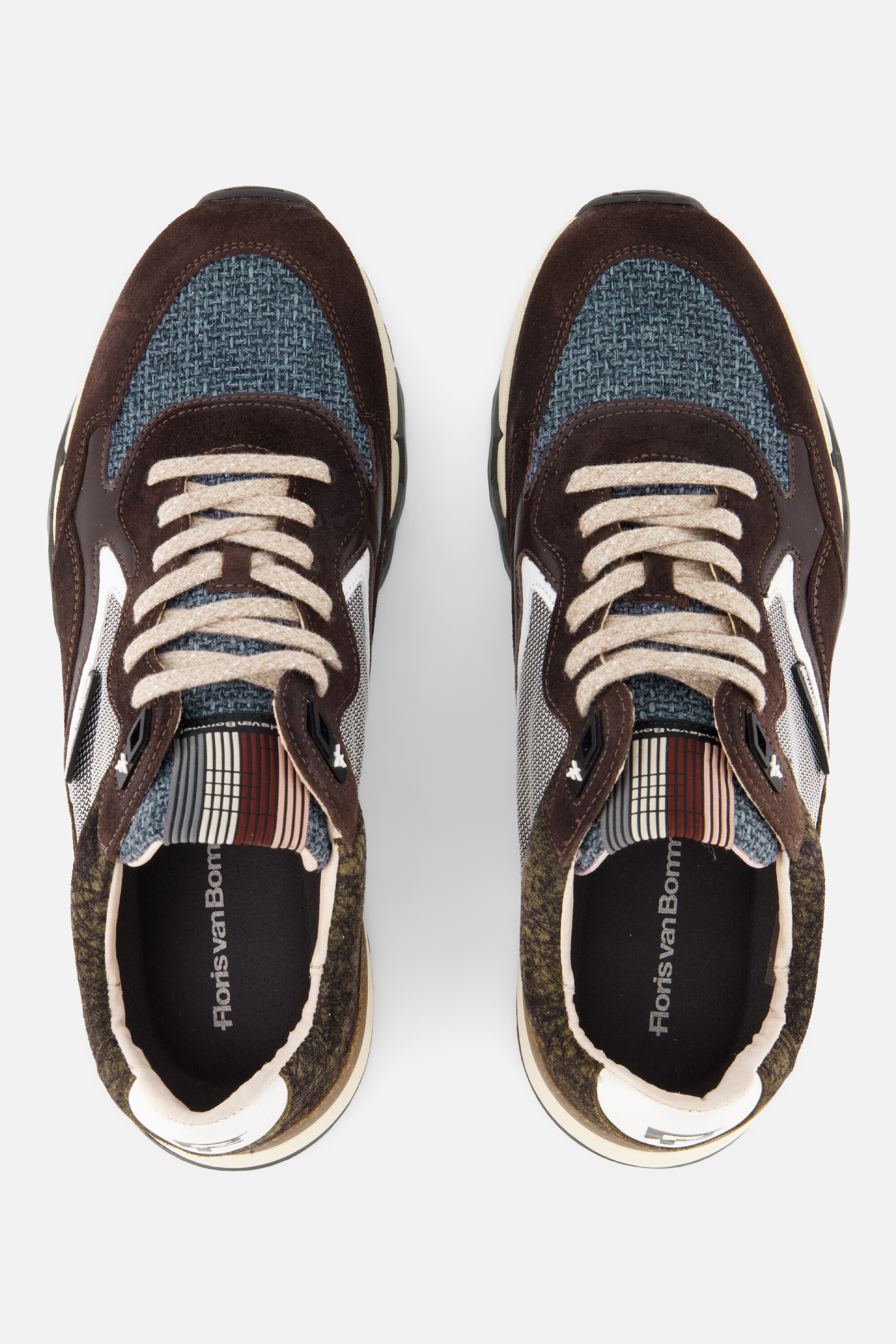 Floris van Bommel de Zager 34.01 Sneakers taupe afbeelding 3