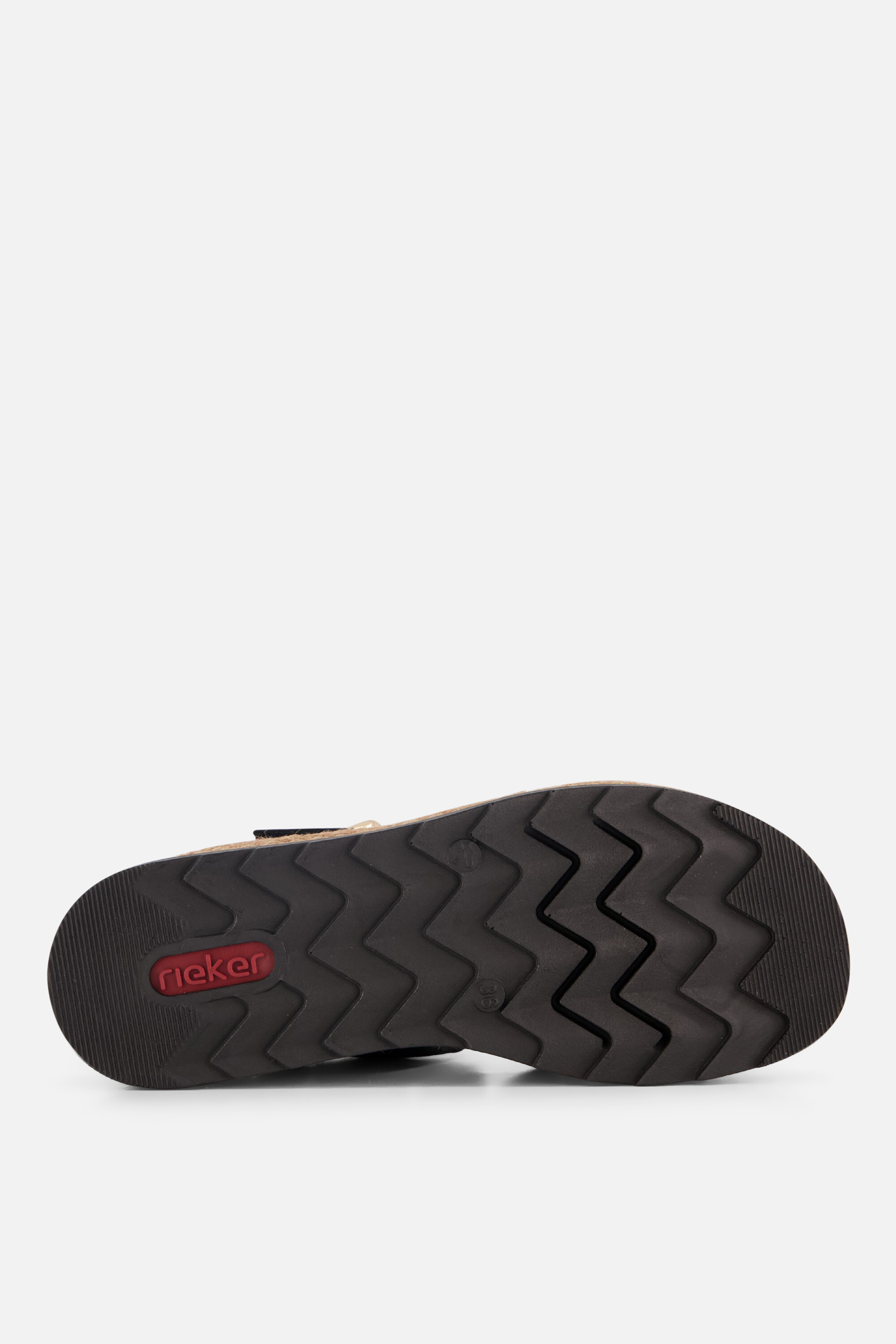 Rieker Sandalen zwart Leer afbeelding 2