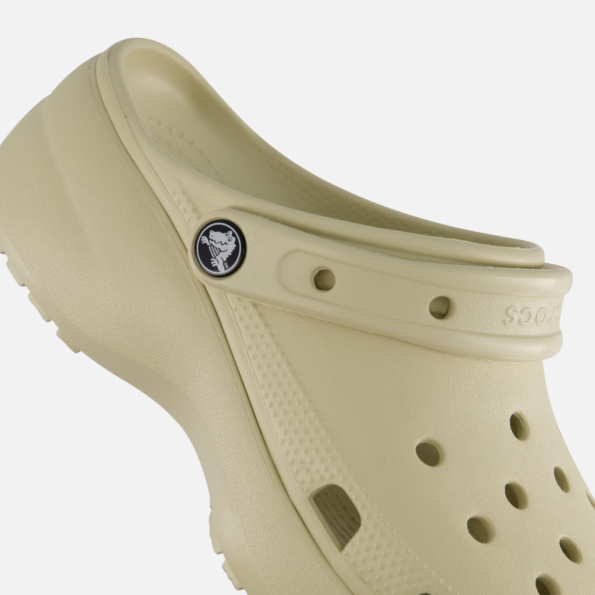Crocs Classic Platform Clog W Slippers beige afbeelding 3