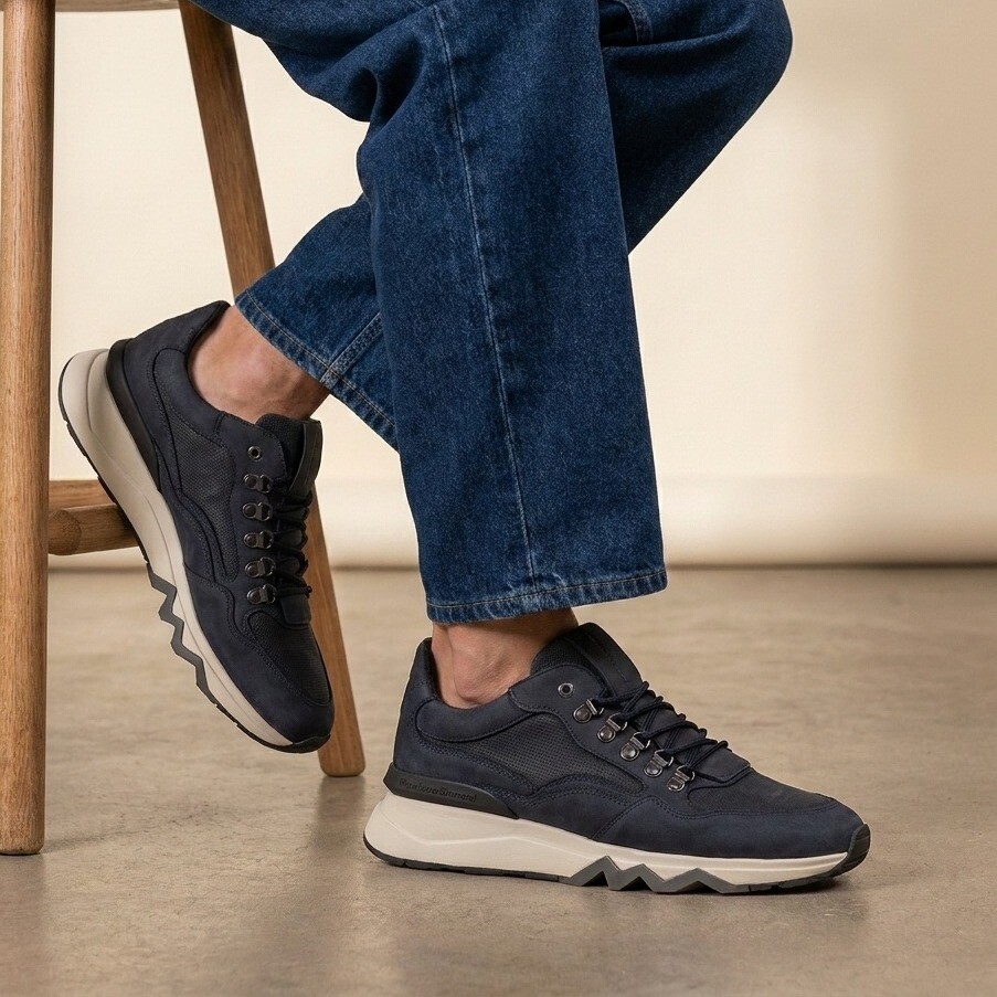 Floris van Bommel Floris van Bommel Zager sneakers blauw