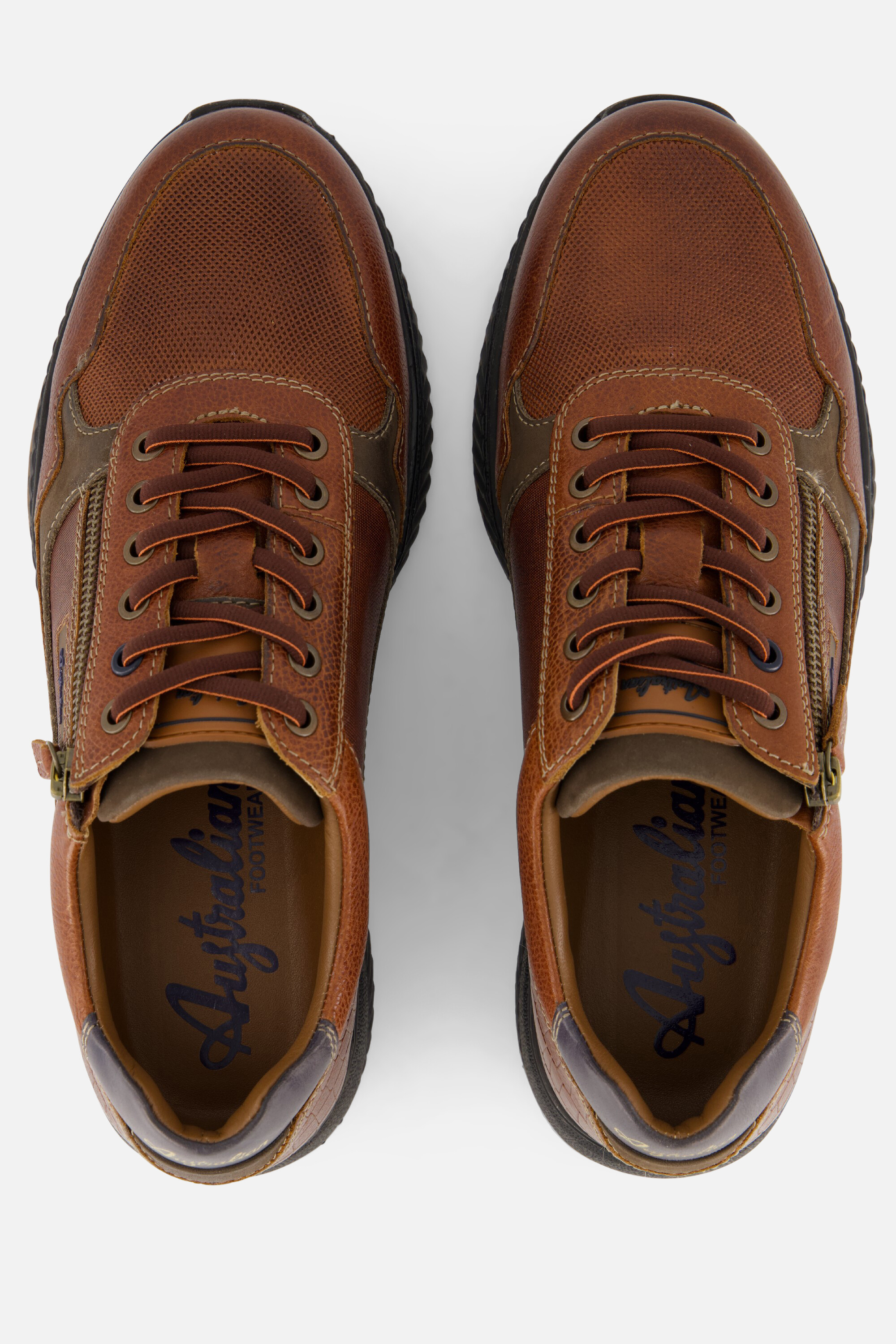 Australian Hatchback Sneakers cognac Leer afbeelding 2