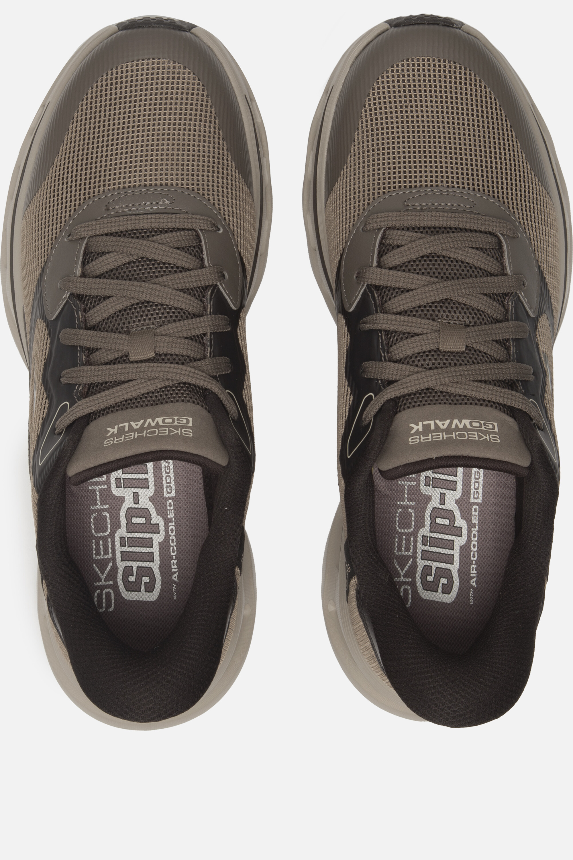 Skechers Go Walk Glide Step Slip-ins taupe Textiel afbeelding 3