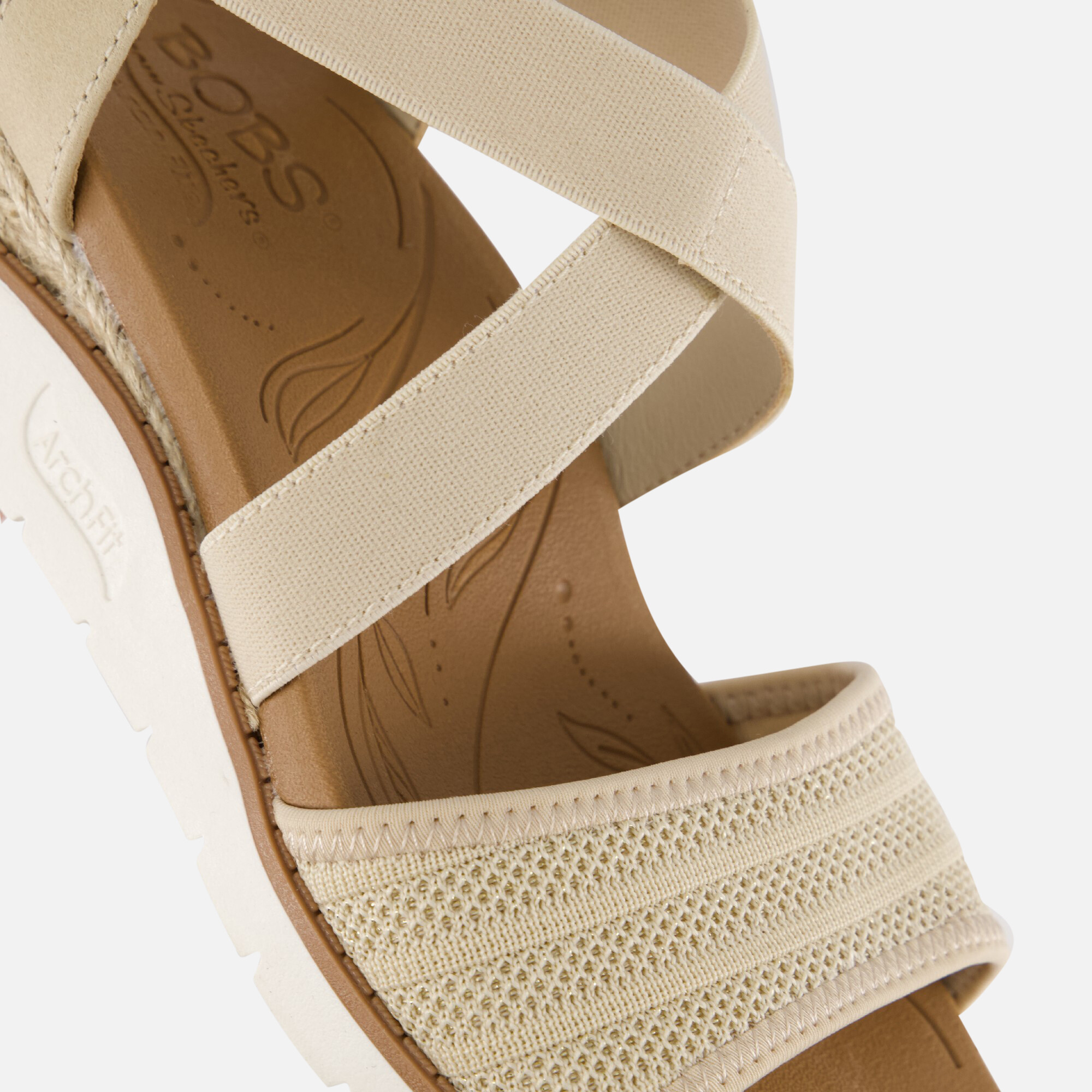 Skechers Bobs Arch Fit Beach Kiss Sandalen beige afbeelding 3