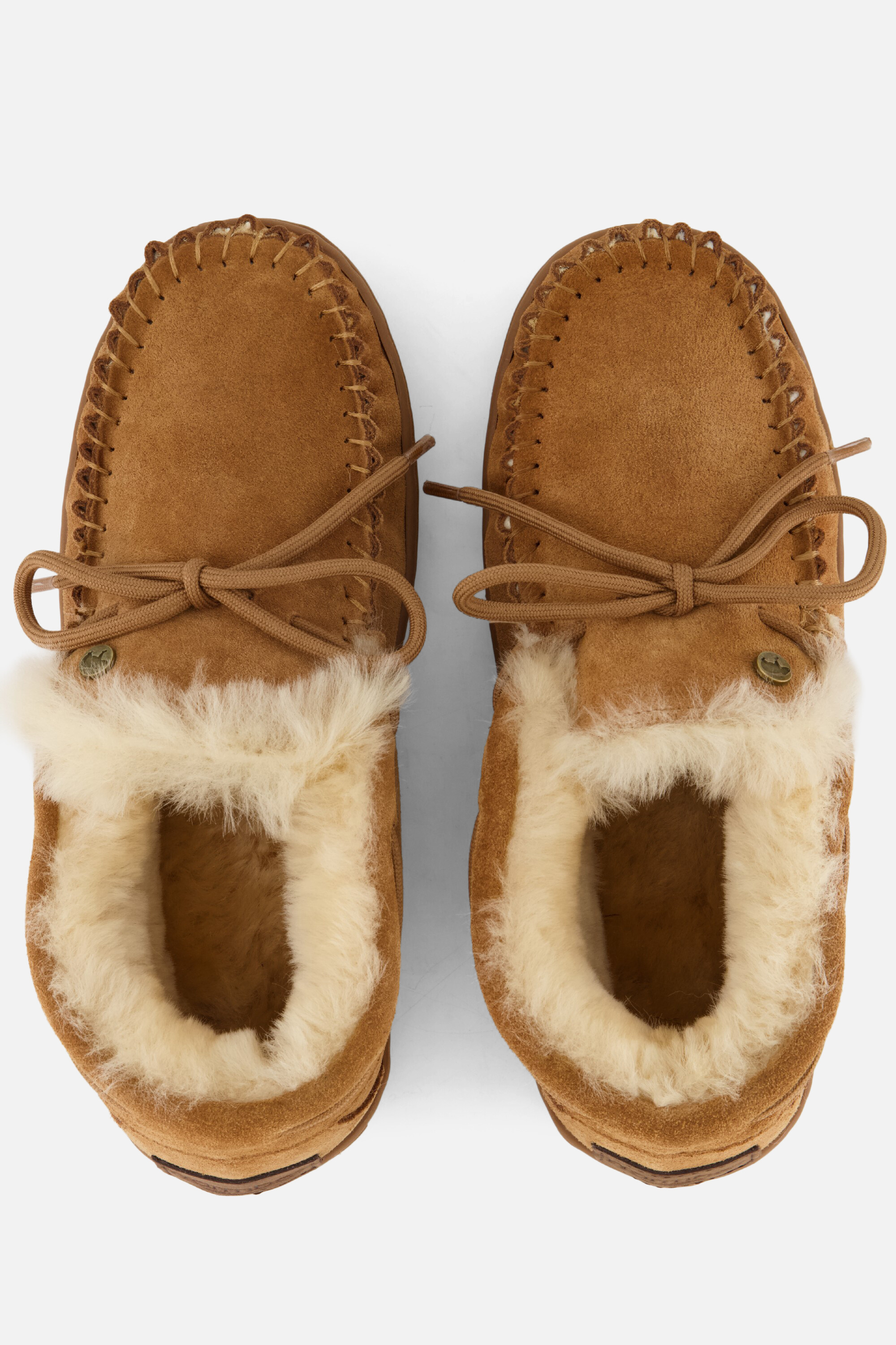 Warmbat Bunya Pantoffels cognac Suede afbeelding 2