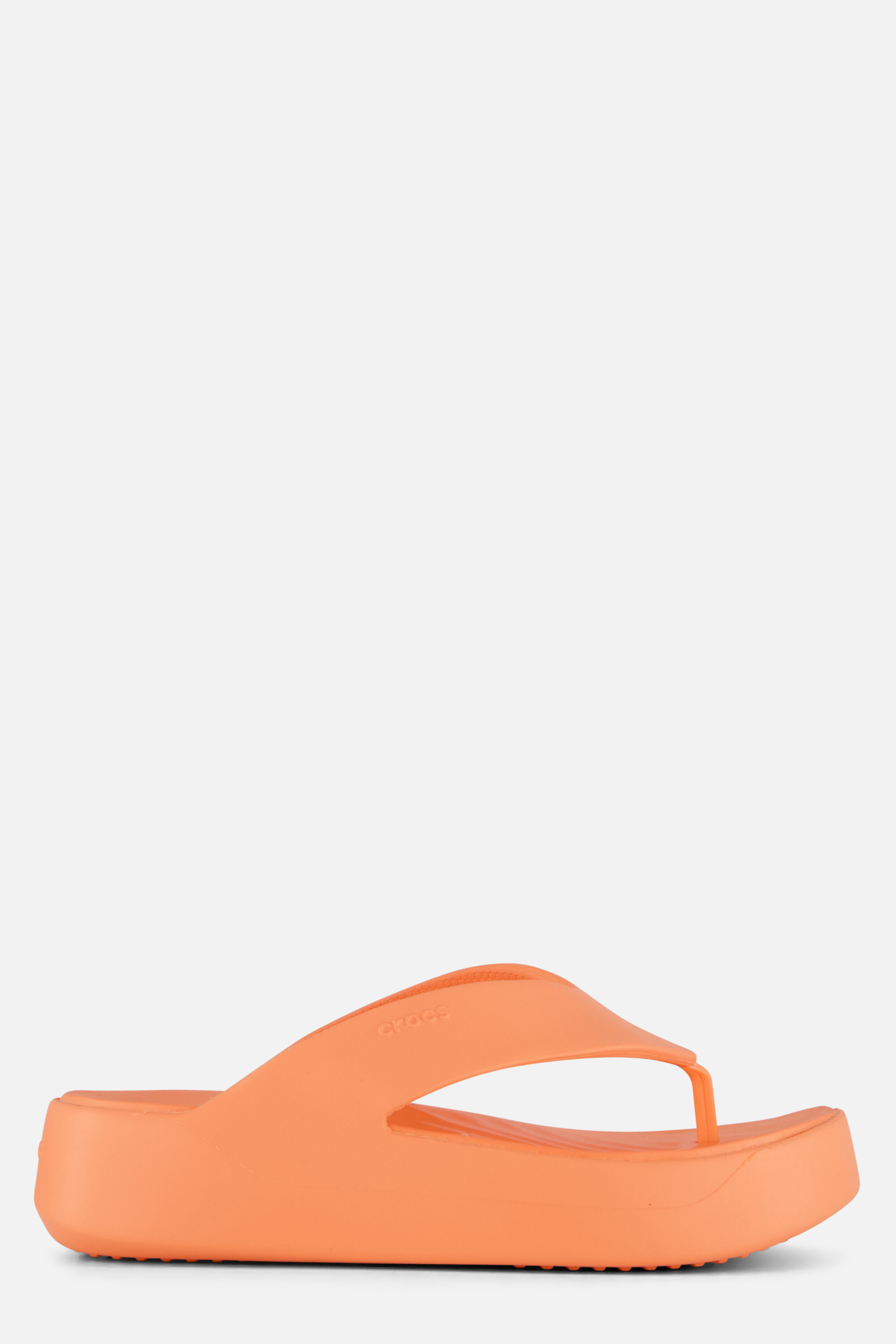 Crocs Getaway Platform Flip Slippers oranje Rubber afbeelding 4