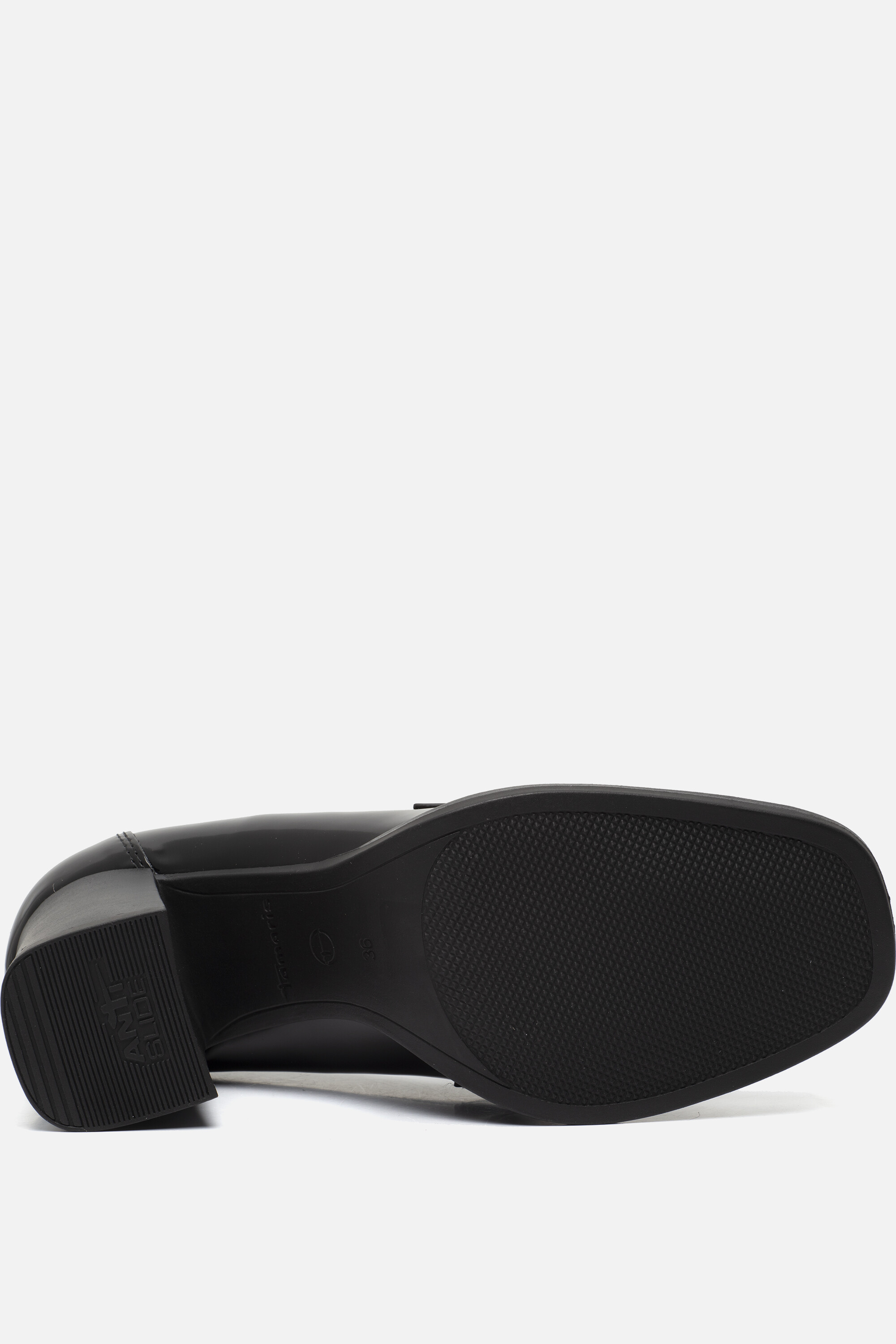 Tamaris Trotteur Pumps zwart Textiel afbeelding 3