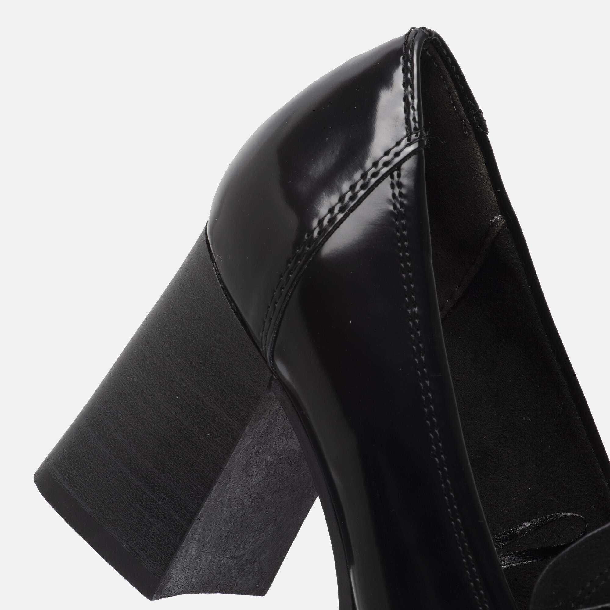 Tamaris Trotteur Pumps zwart Textiel afbeelding 4