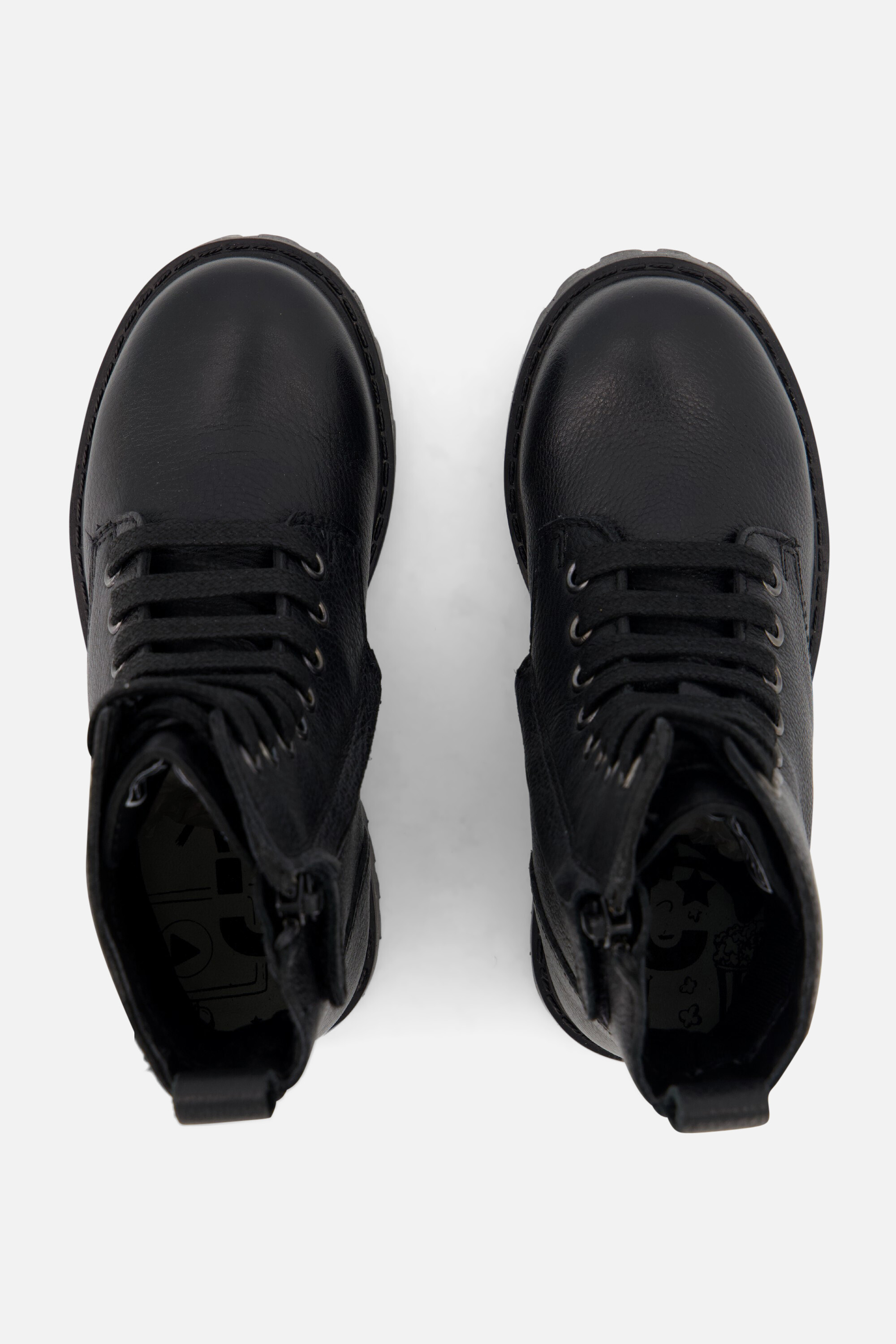 Muyters Veterboots zwart Leer afbeelding 2