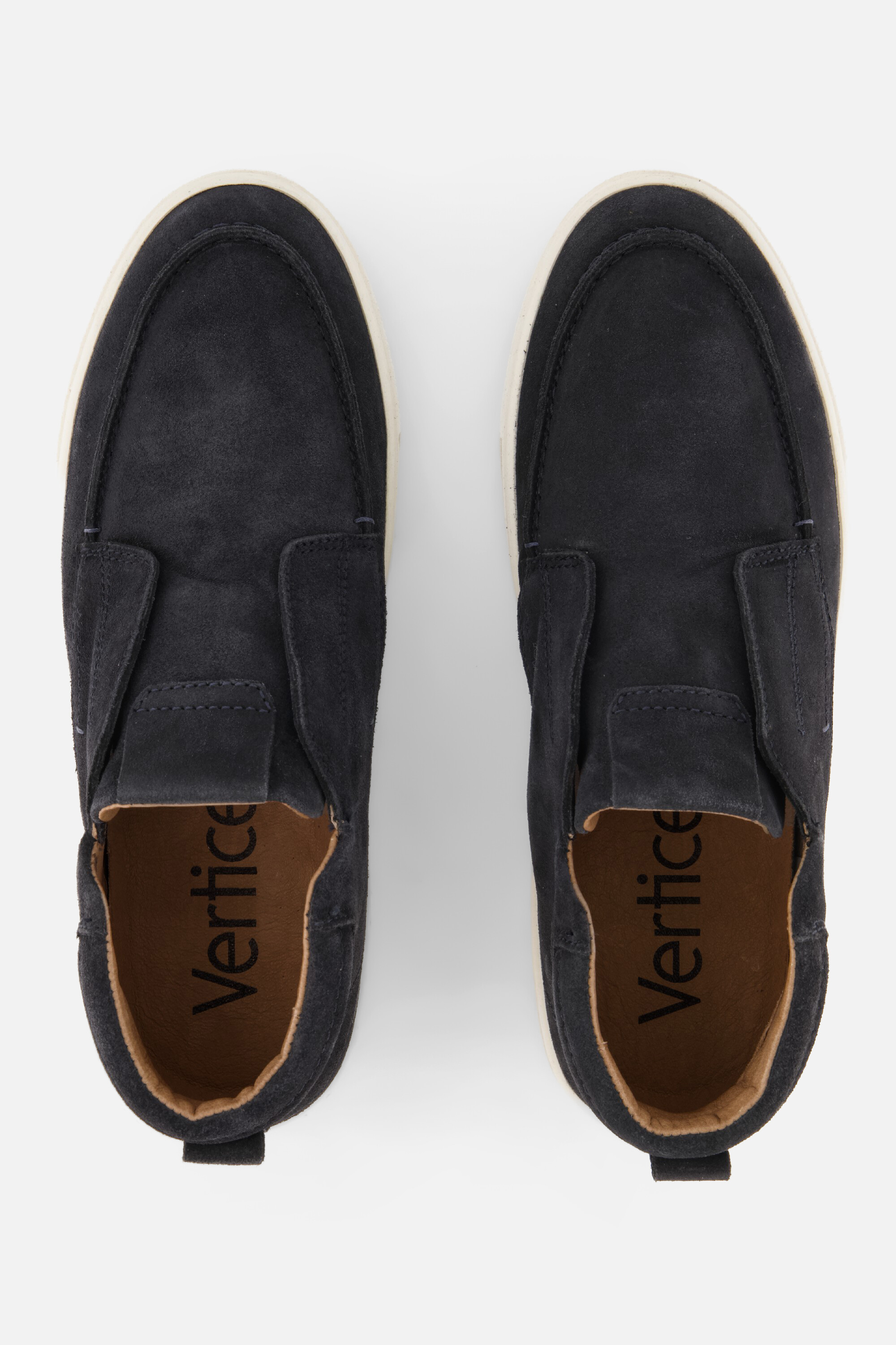 Vertice Instappers blauw Suede afbeelding 3