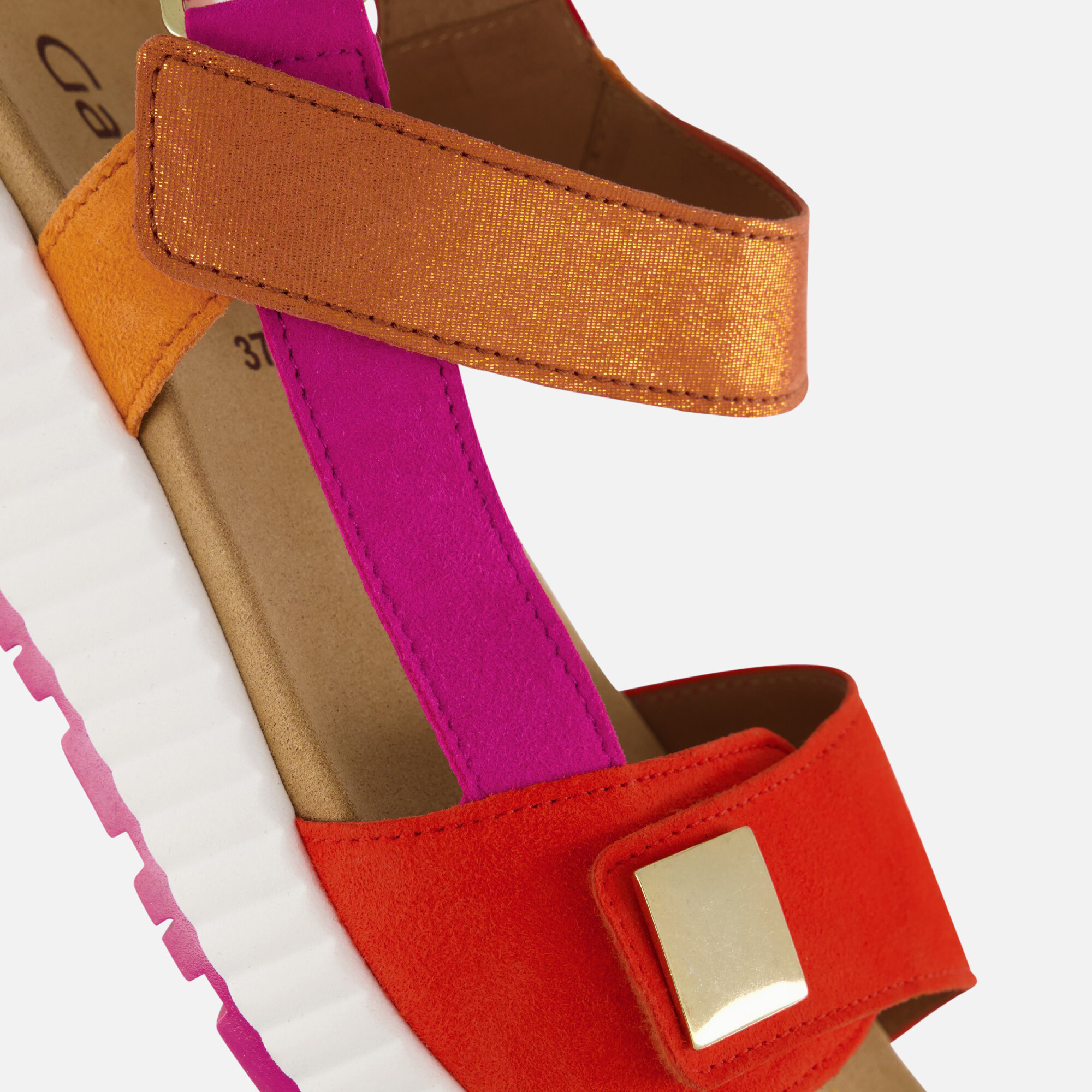 Gabor Sandalen rood Suede afbeelding 3