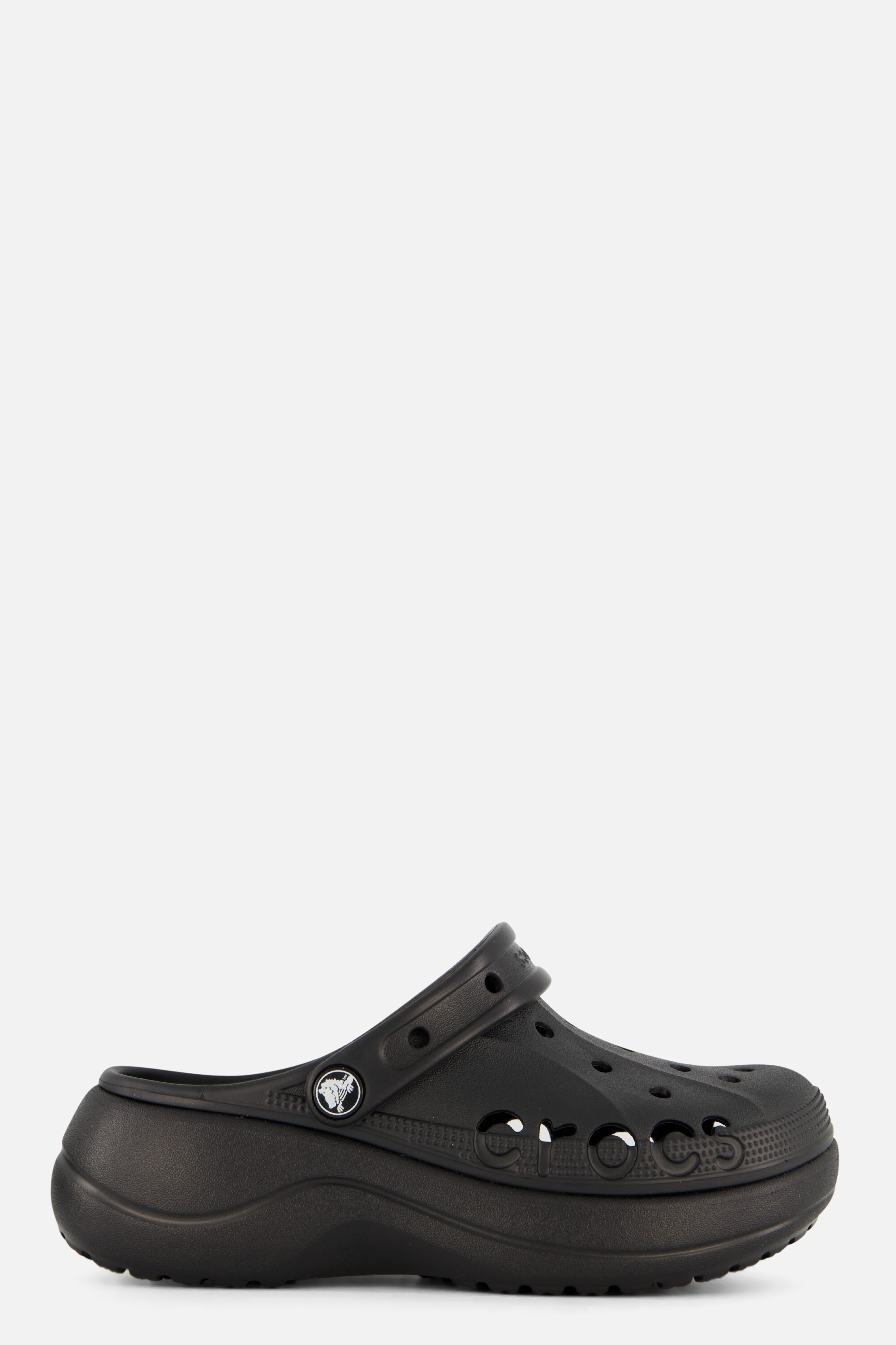 Crocs Baya Platform Clogs Slippers zwart afbeelding 4