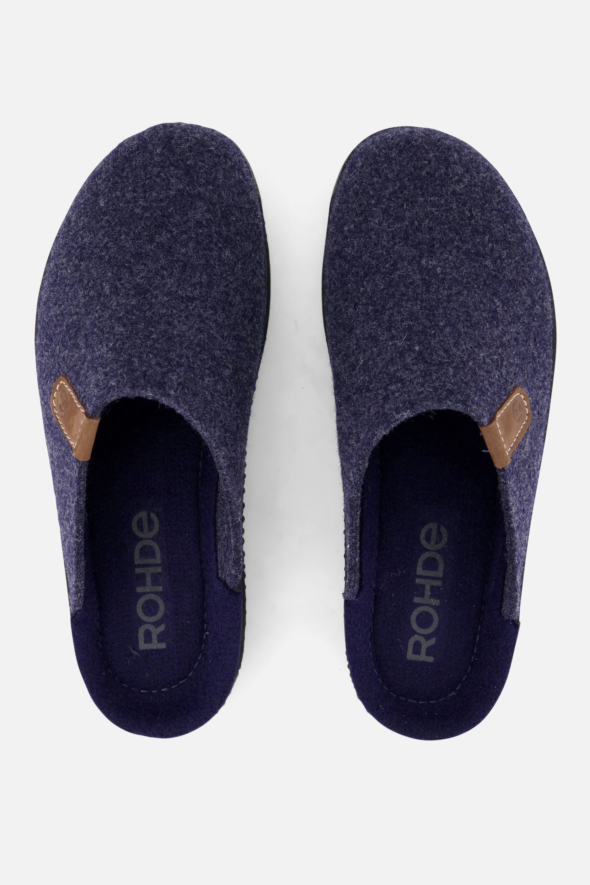Rohde Soltau Pantoffels blauw Vilt afbeelding 2