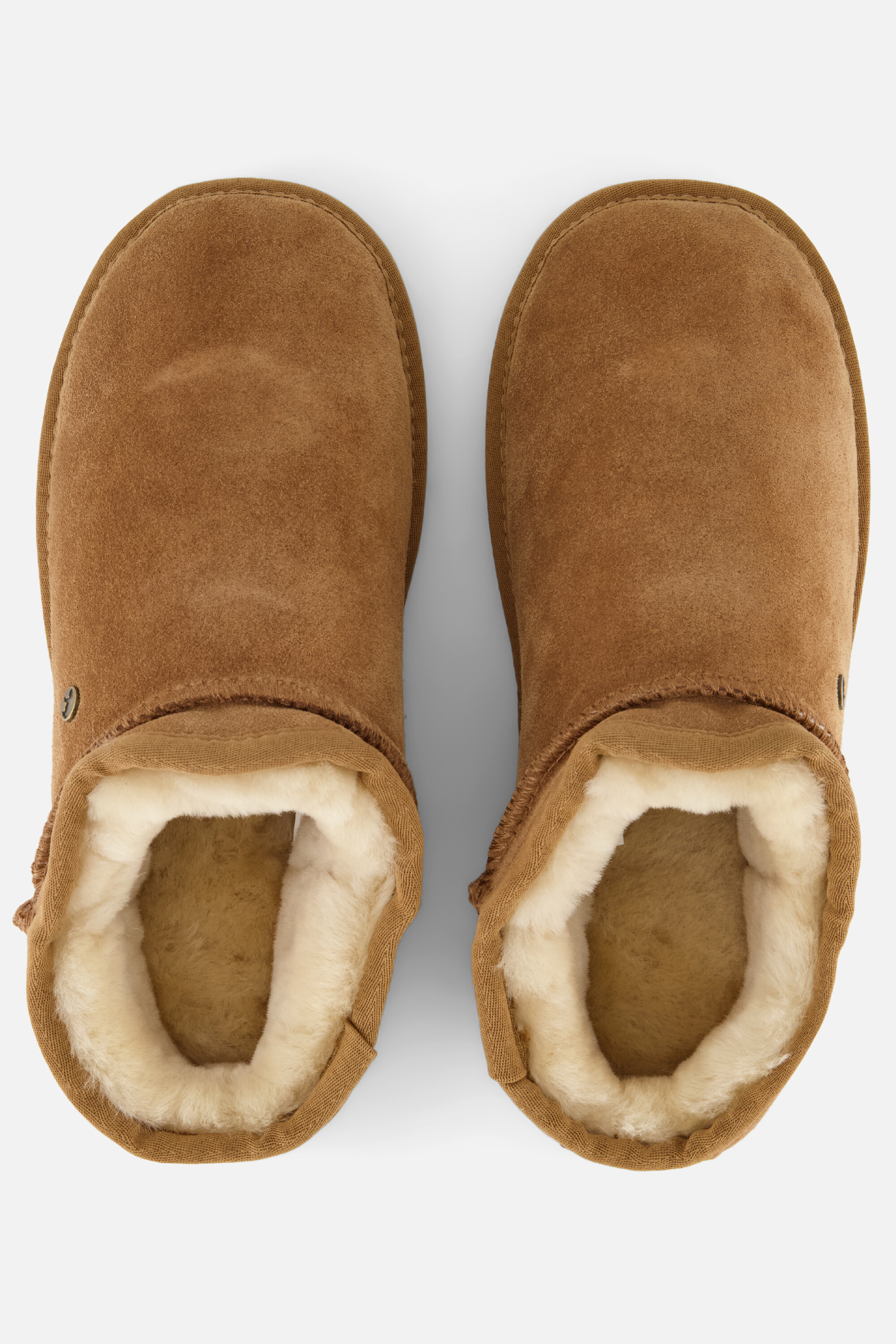 Warmbat Conner Pantoffels cognac Suede afbeelding 2