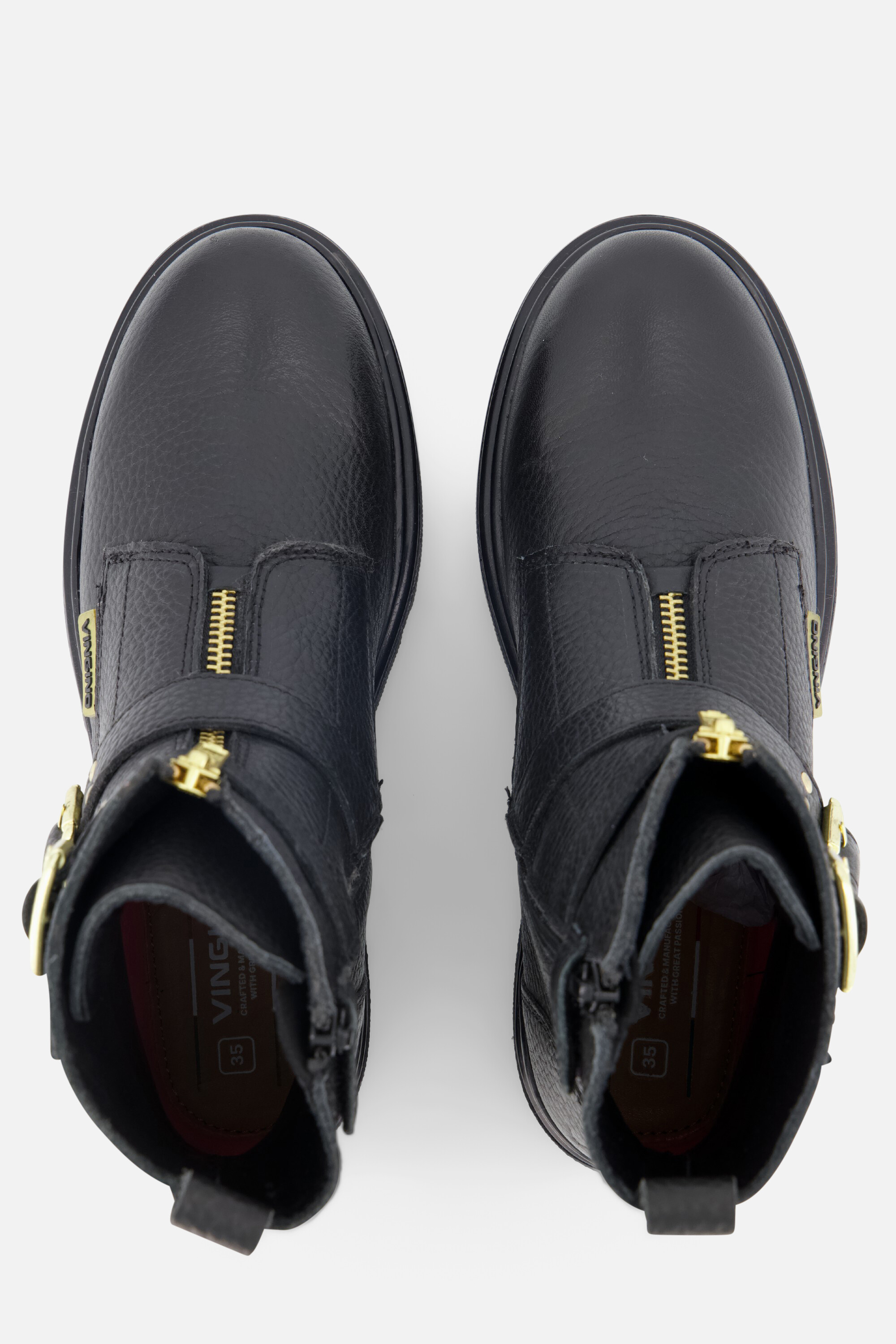 Vingino Biker boots zwart Leer afbeelding 2
