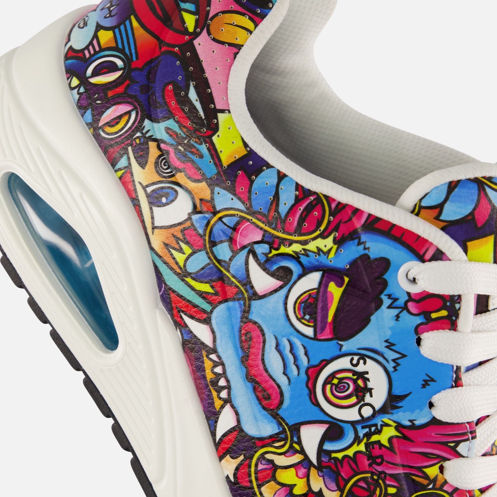 Skechers Vexx Uno Color Doodle Sneakers zwart afbeelding 4