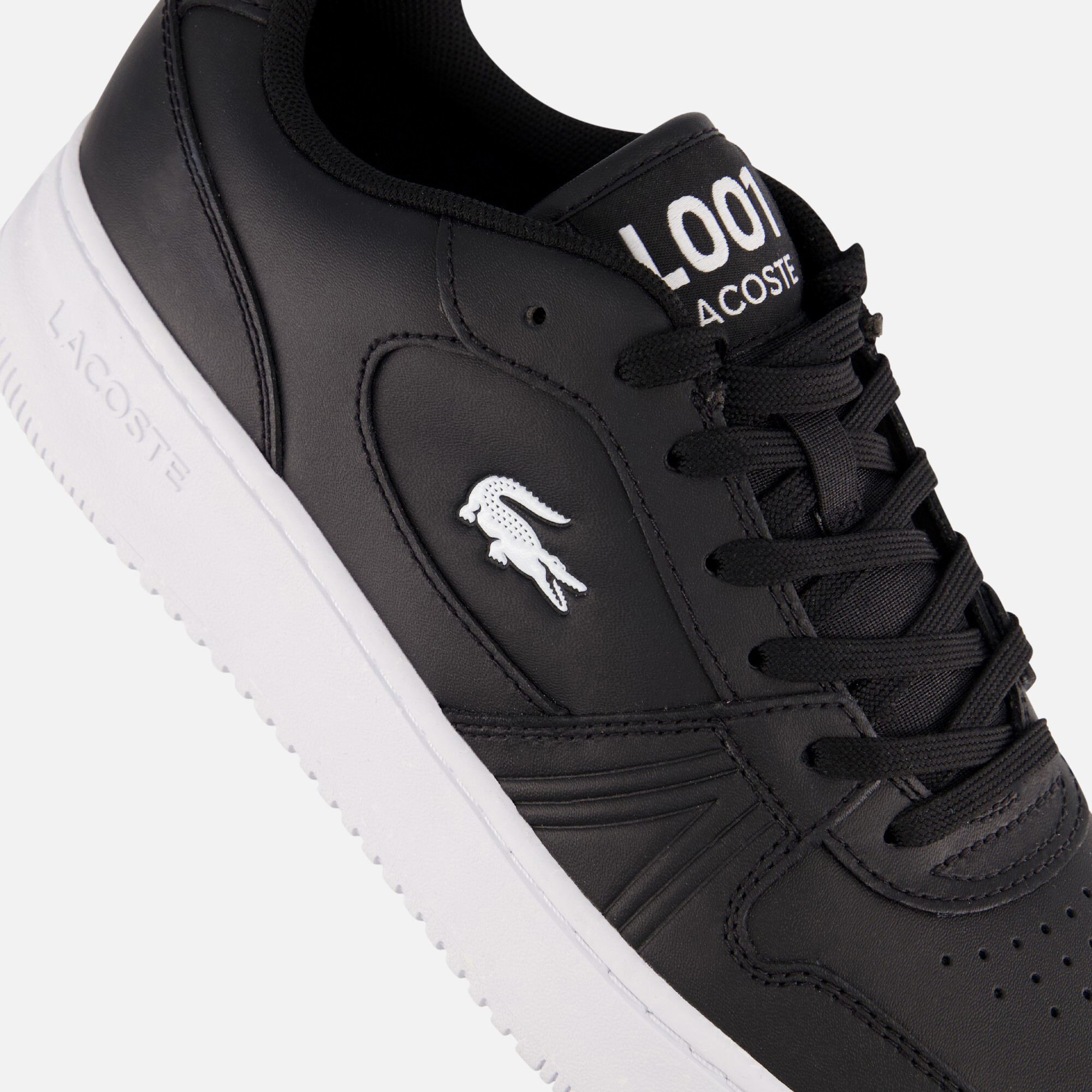 Lacoste L001 Sneakers zwart Leer afbeelding 4