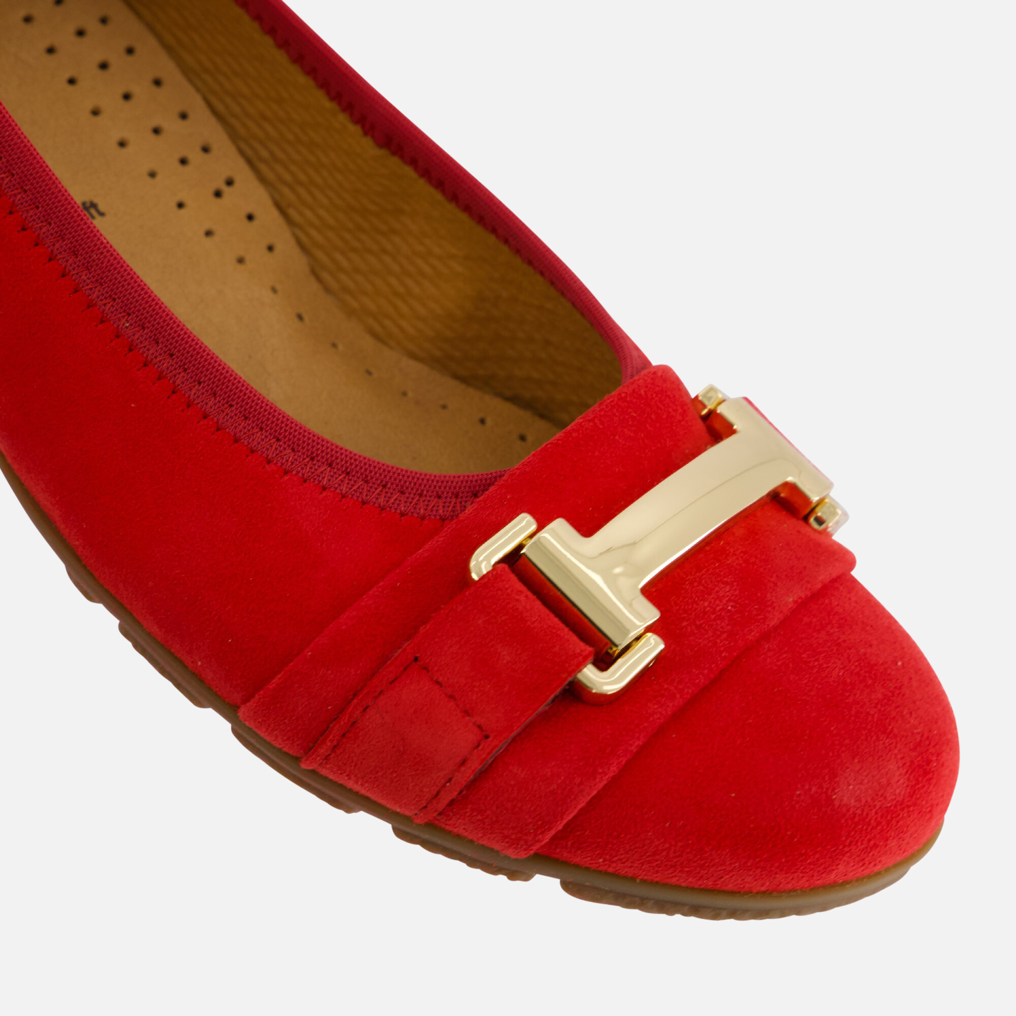 Gabor Instappers rood Suede afbeelding 4