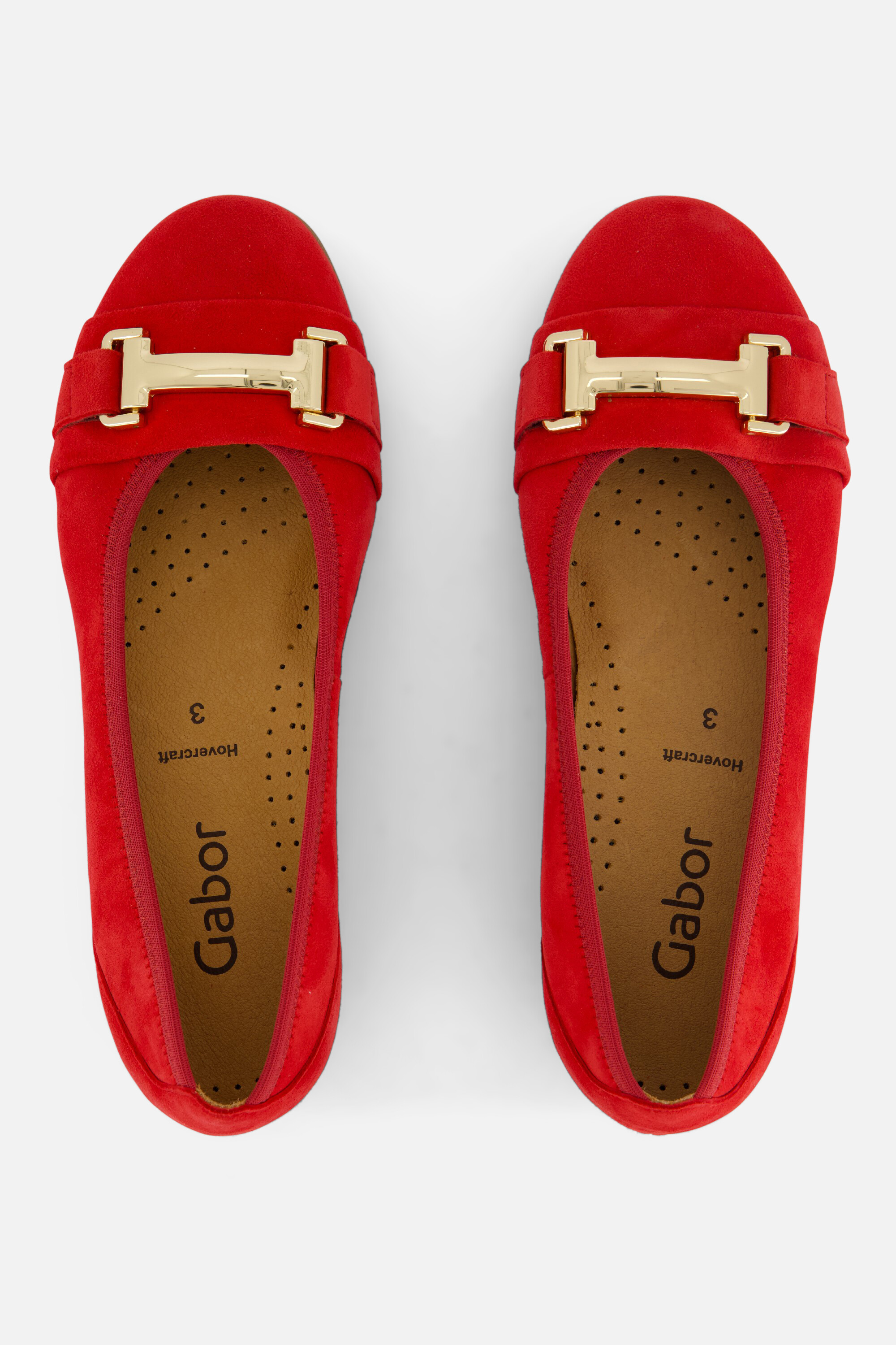 Gabor Instappers rood Suede afbeelding 2