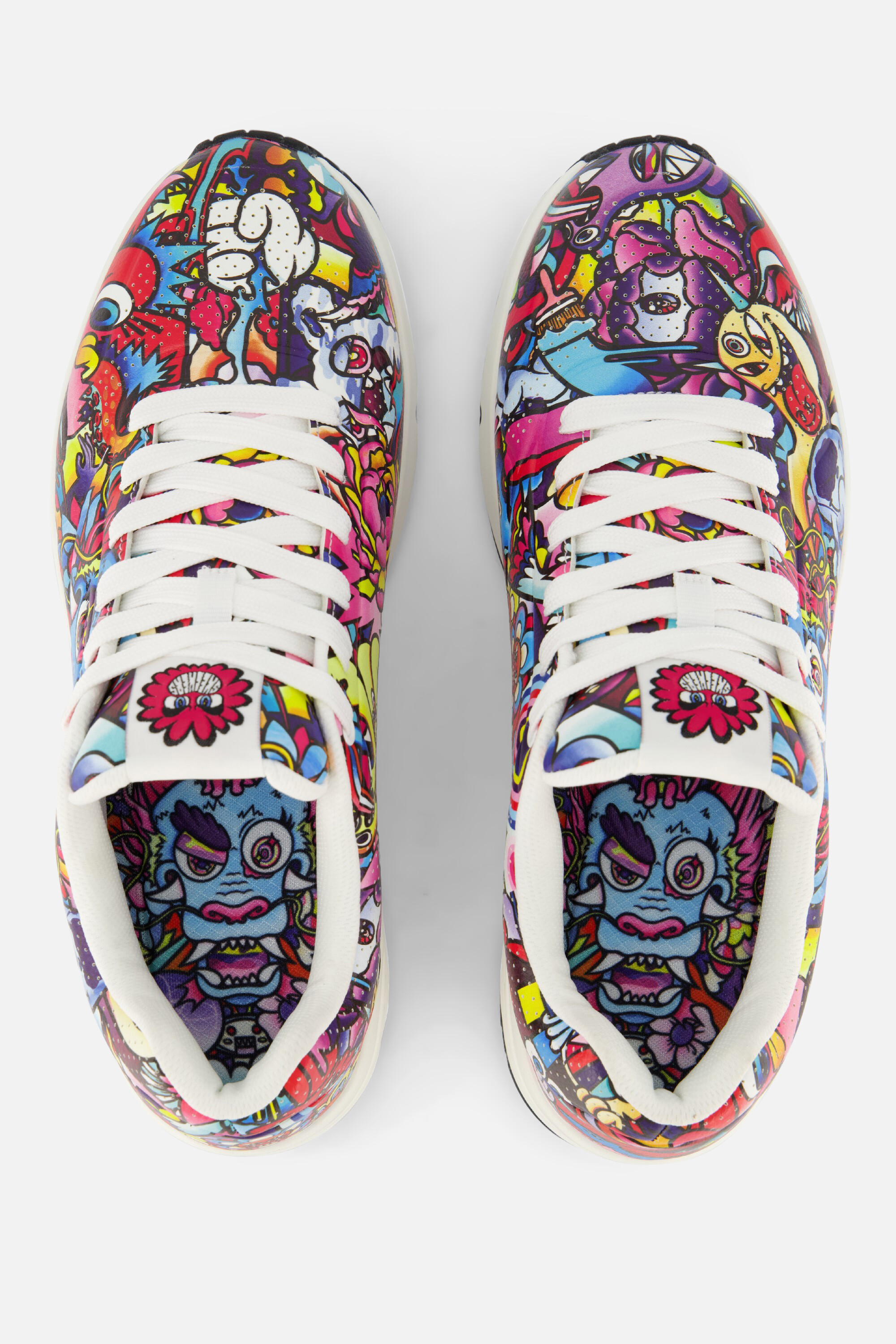 Skechers Vexx Uno Color Doodle Sneakers zwart afbeelding 2