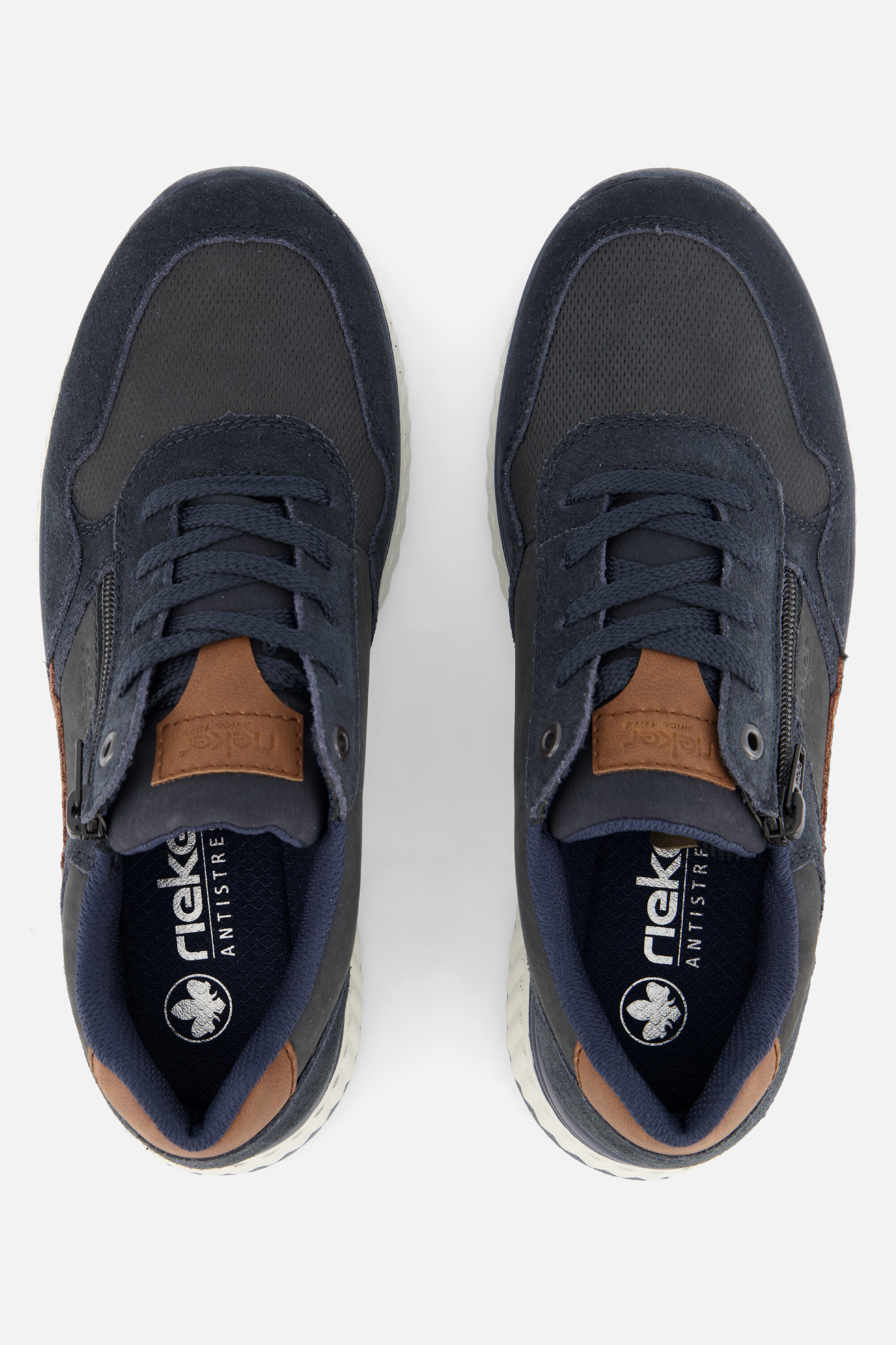 Rieker Terra Sneakers blauw Leer afbeelding 3