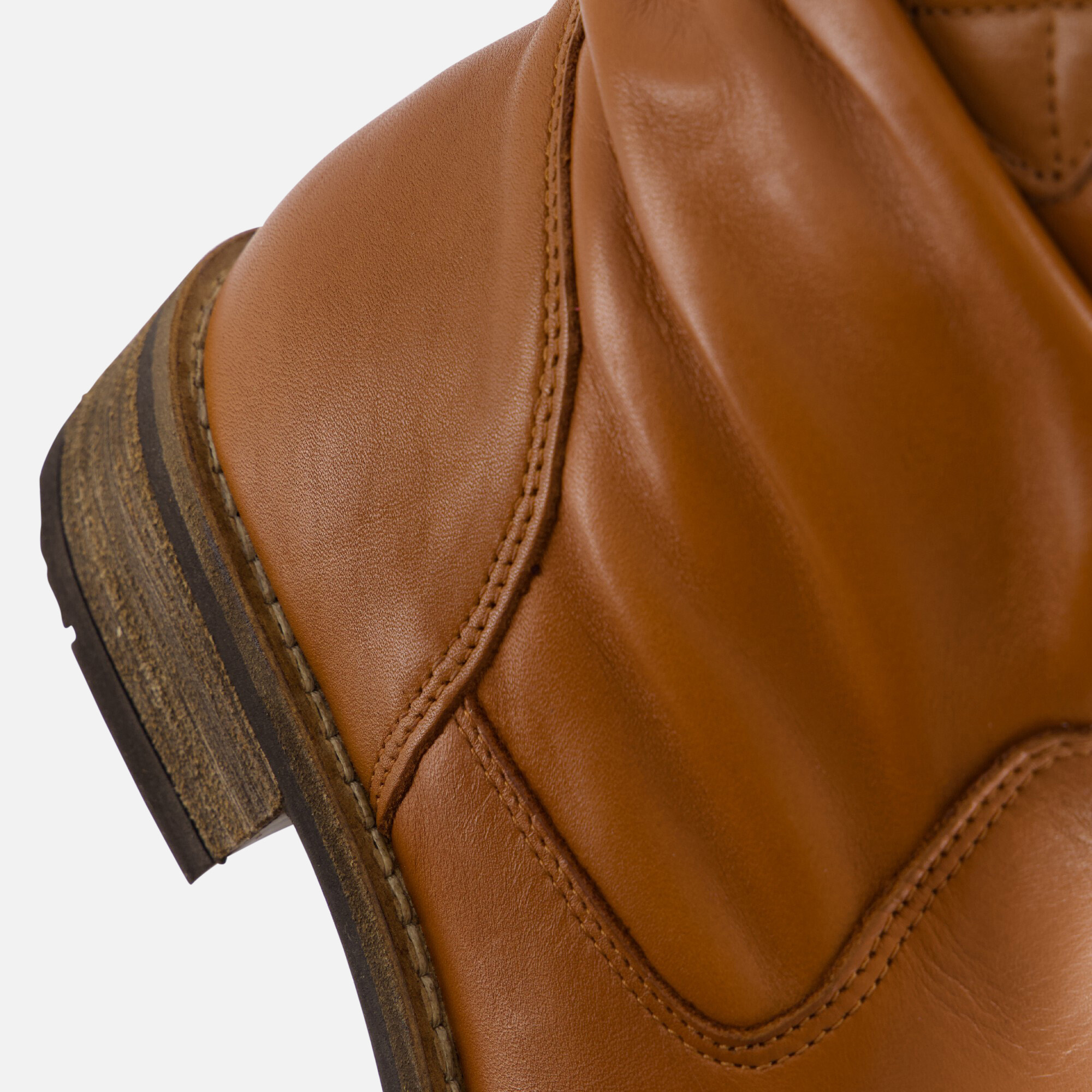 Cellini Enkellaarsjes cognac Leer afbeelding 4