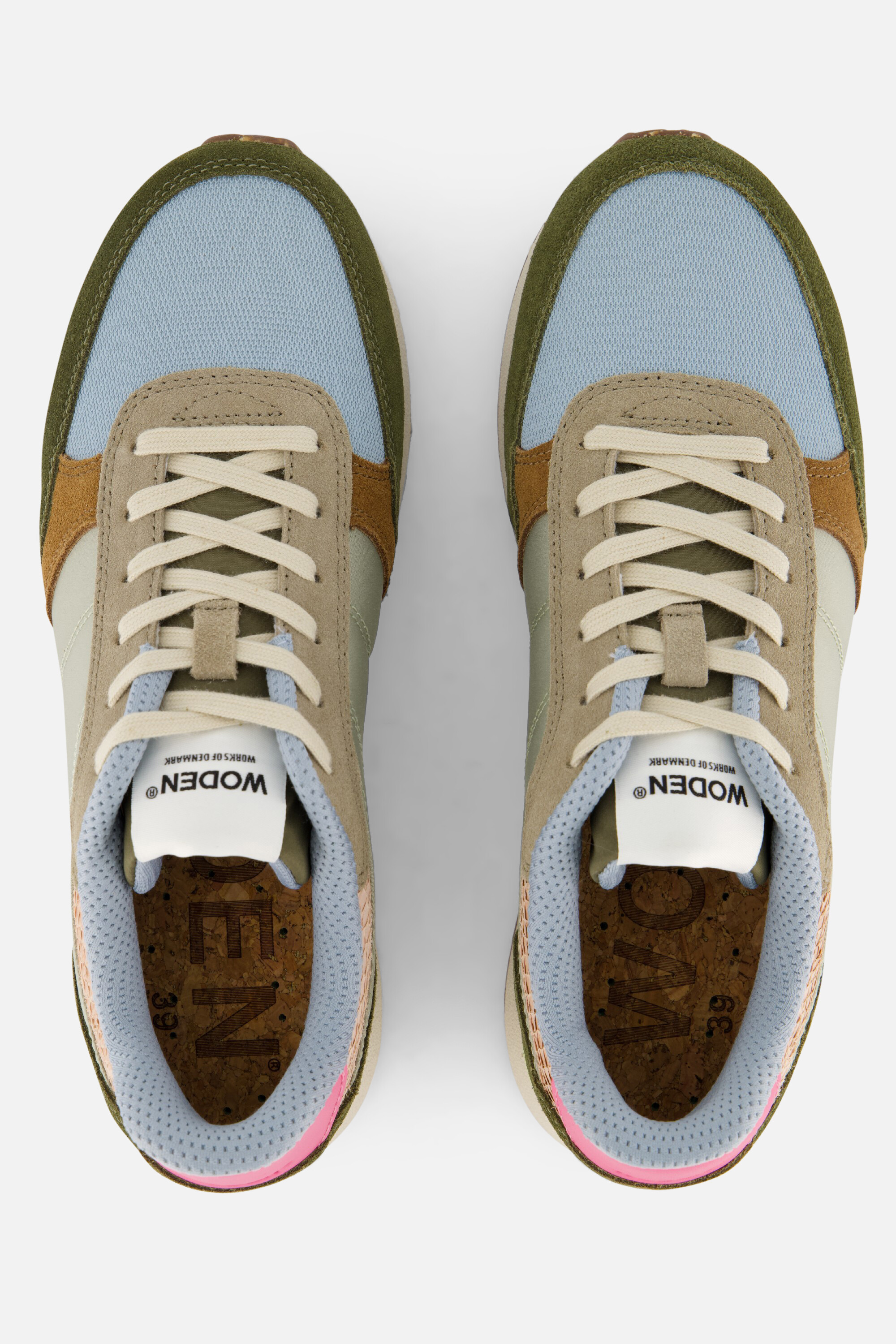 Woden Ronja Sneakers groen Leer afbeelding 3