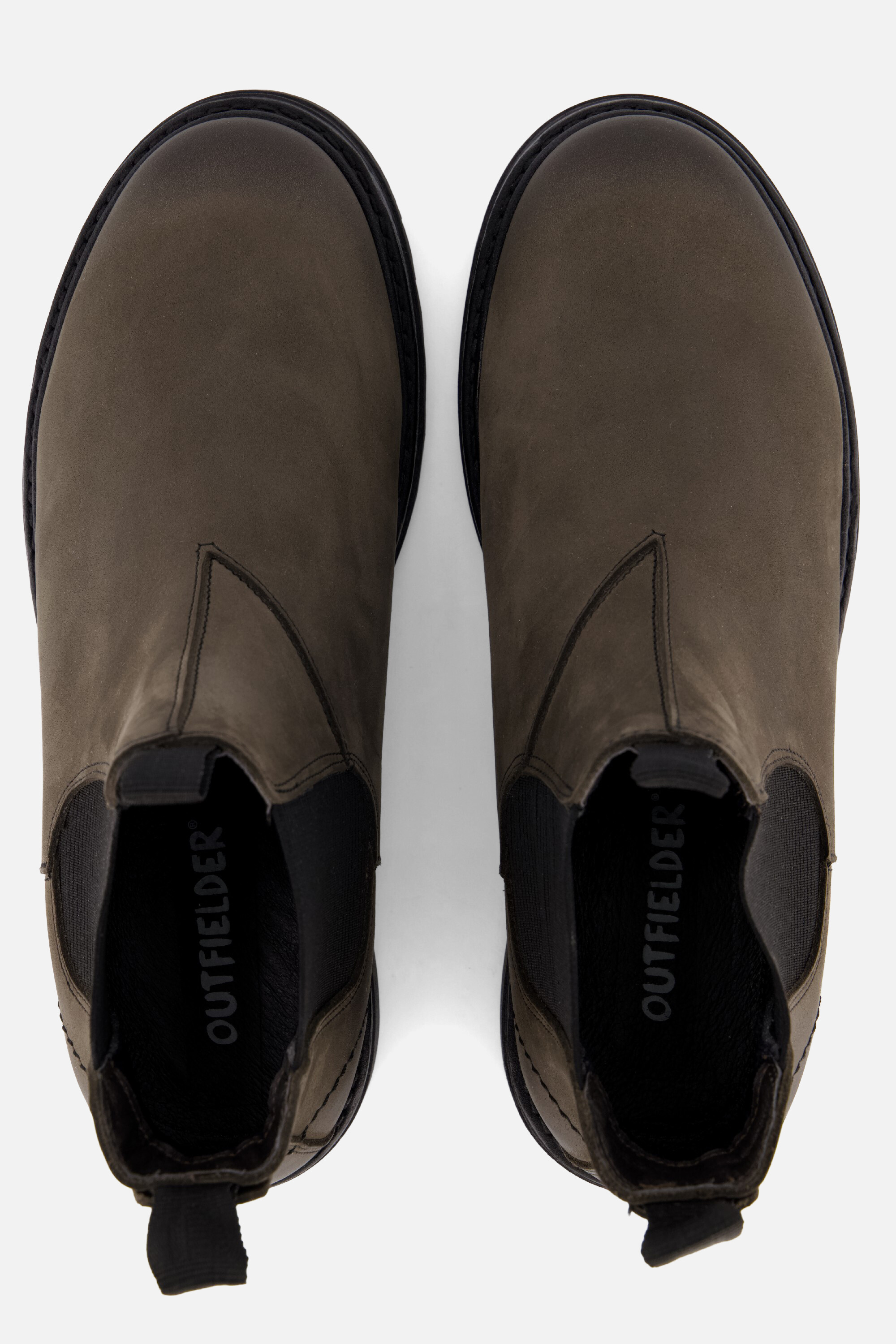 Outfielder Chelsea Boots grijs Leer