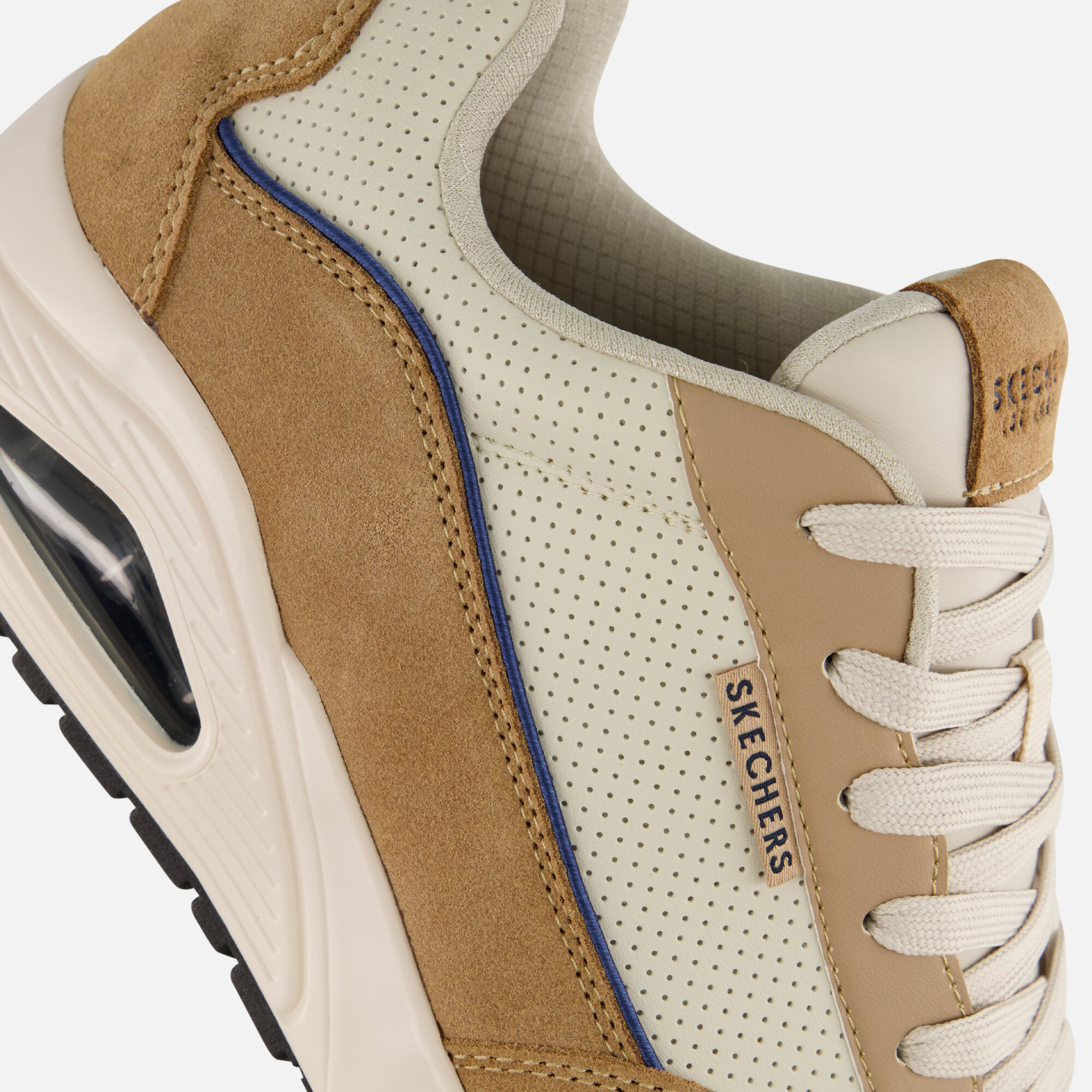 Skechers Uno Stacre Sneakers beige Suede afbeelding 4
