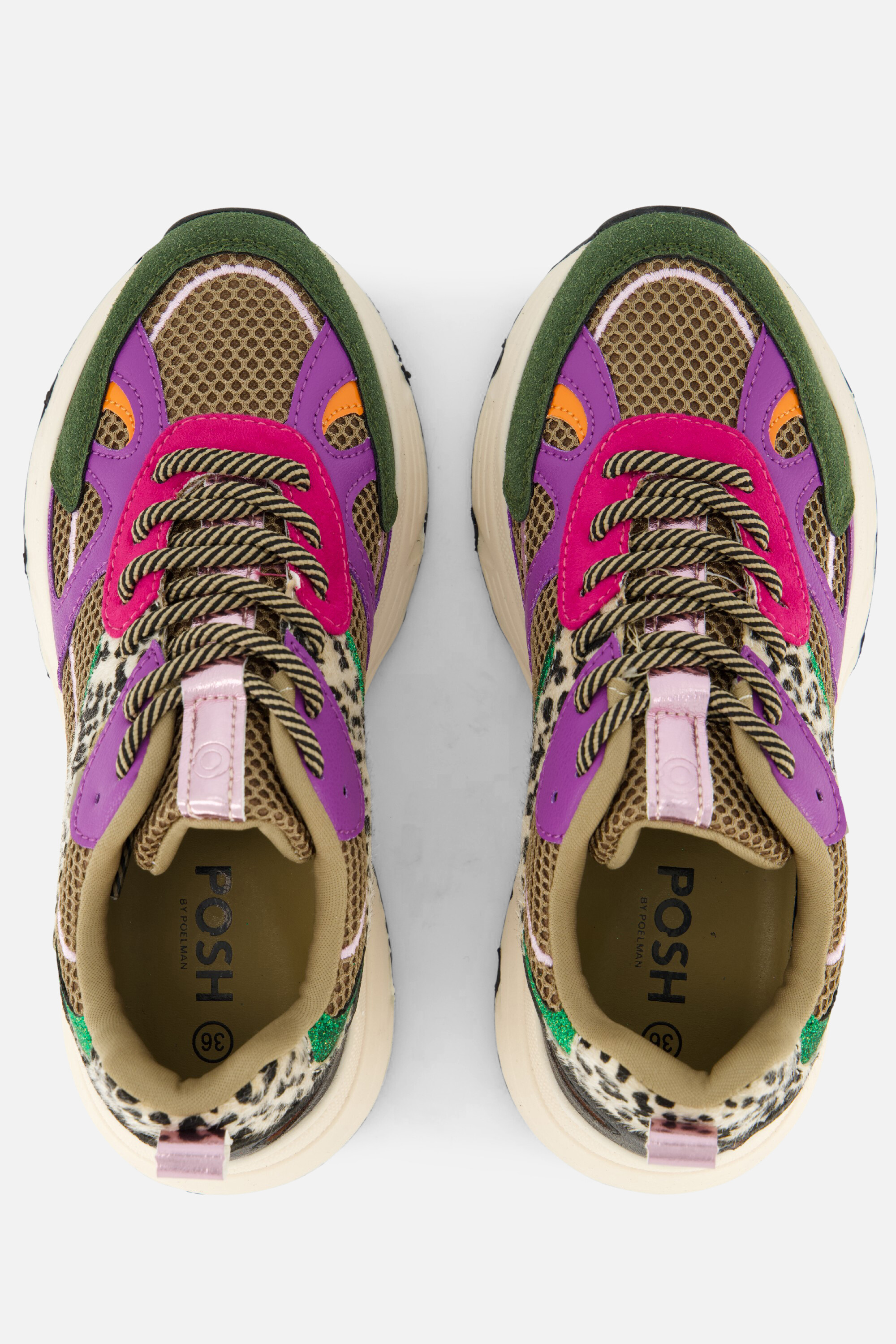 POSH by Poelman Sneakers groen Synthetisch afbeelding 3