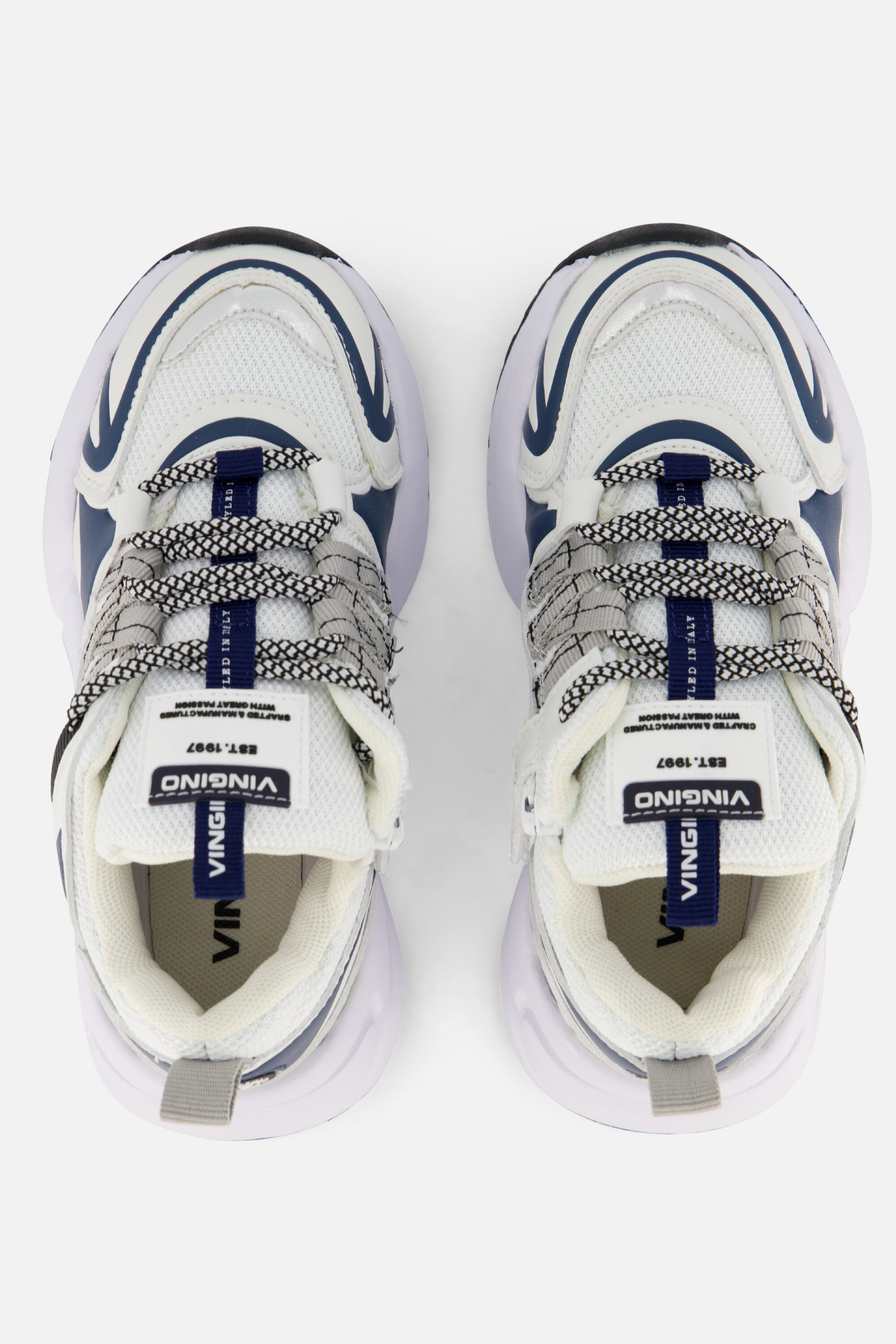 Vingino Stef Lifestyle Runners Sneakers wit afbeelding 2