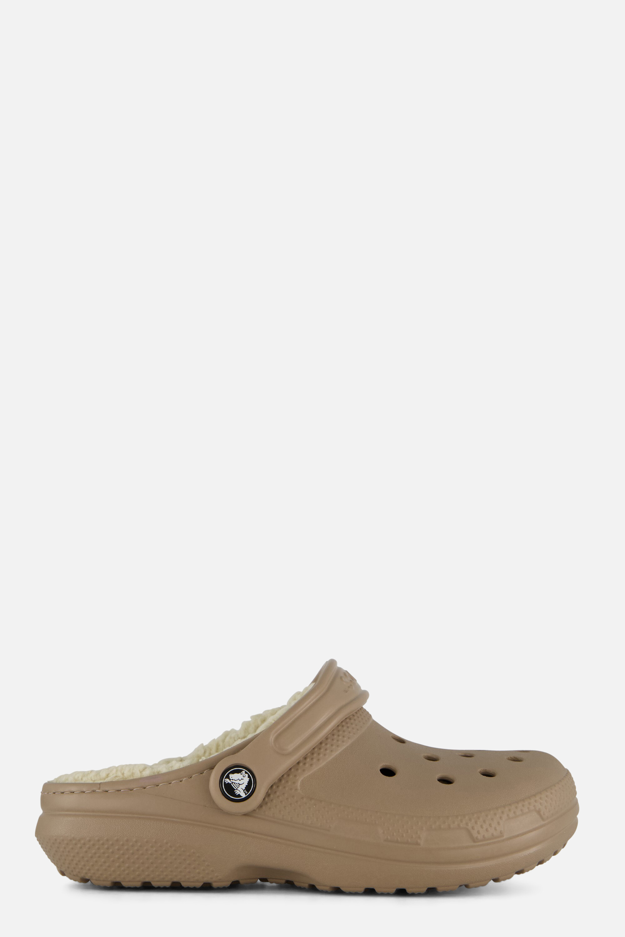 Crocs Classic Fuzz-Lined Slippers beige afbeelding 4