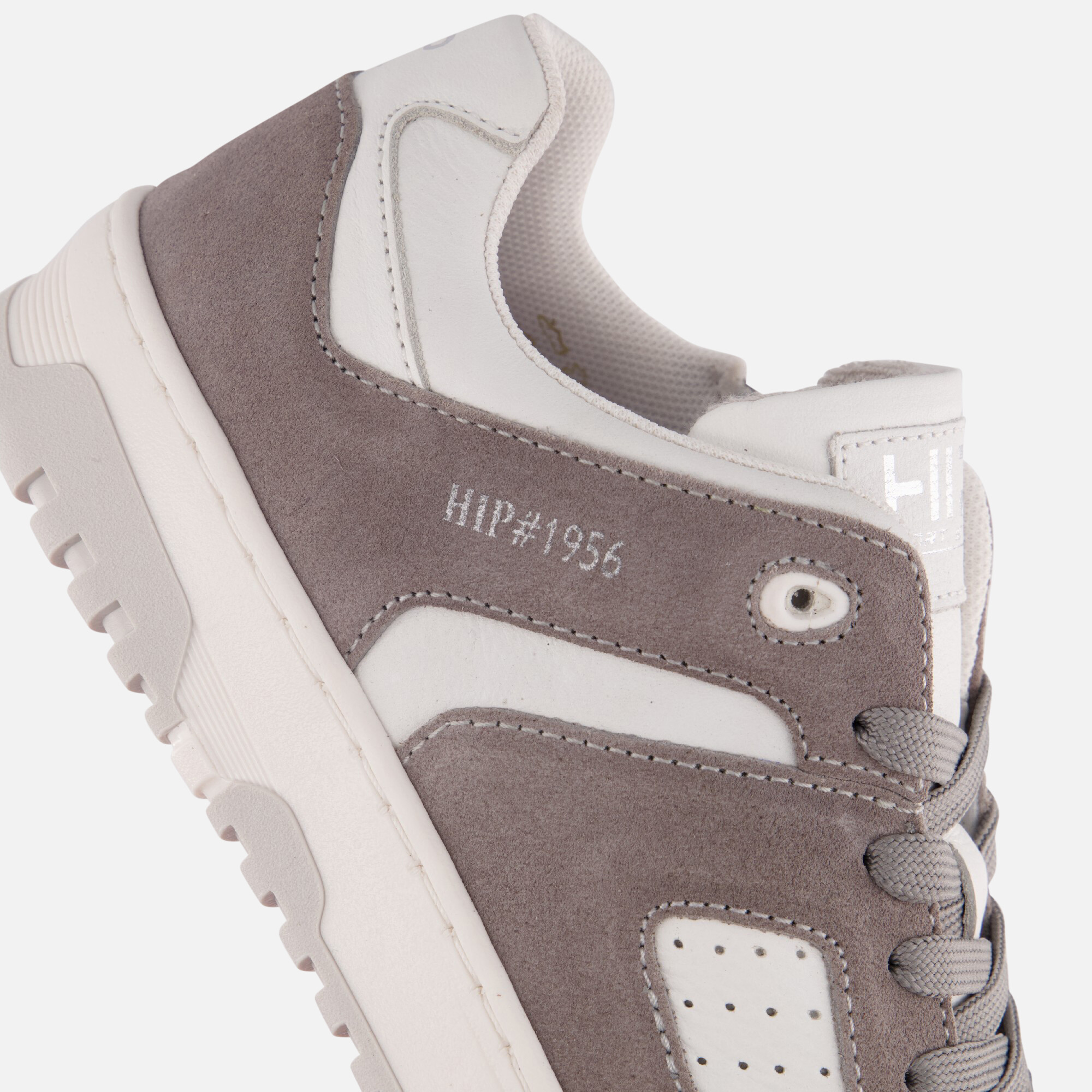 HIP Sneakers grijs Leer afbeelding 4