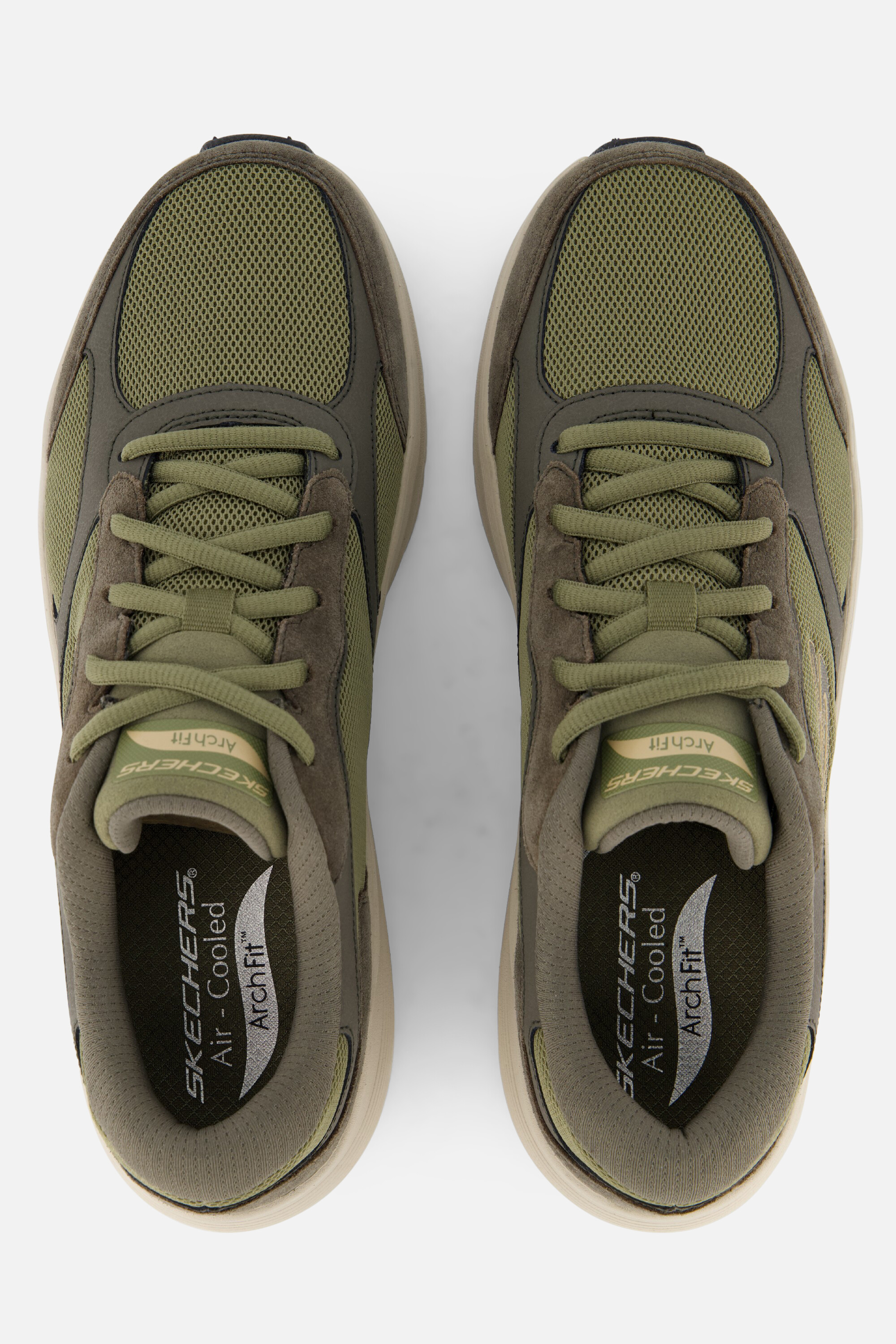 Skechers Arch Fit 2.0 Sneakers groen Suede afbeelding 2