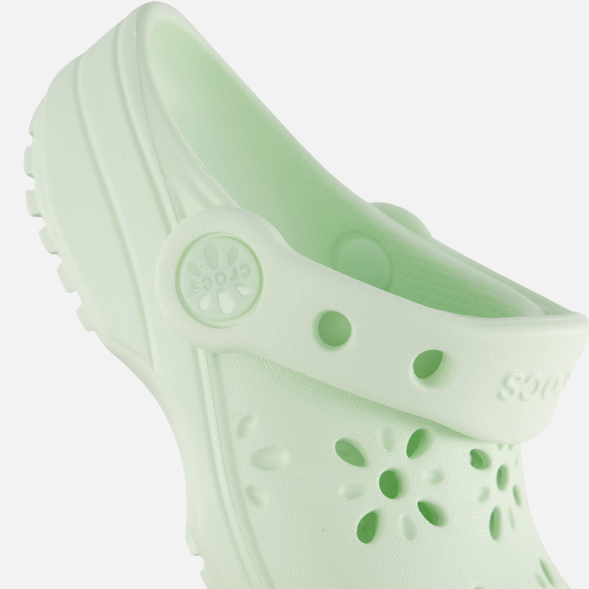 Crocs Classic Clogs Flower Slippers groen Rubber afbeelding 3