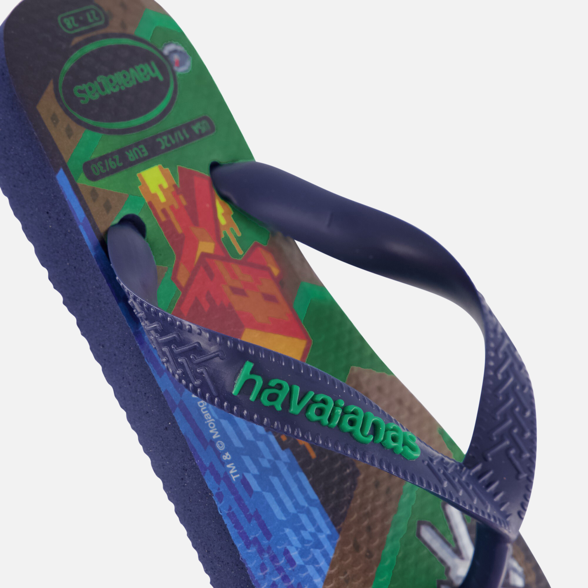 Havaianas Minecraft Slippers blauw Rubber afbeelding 3