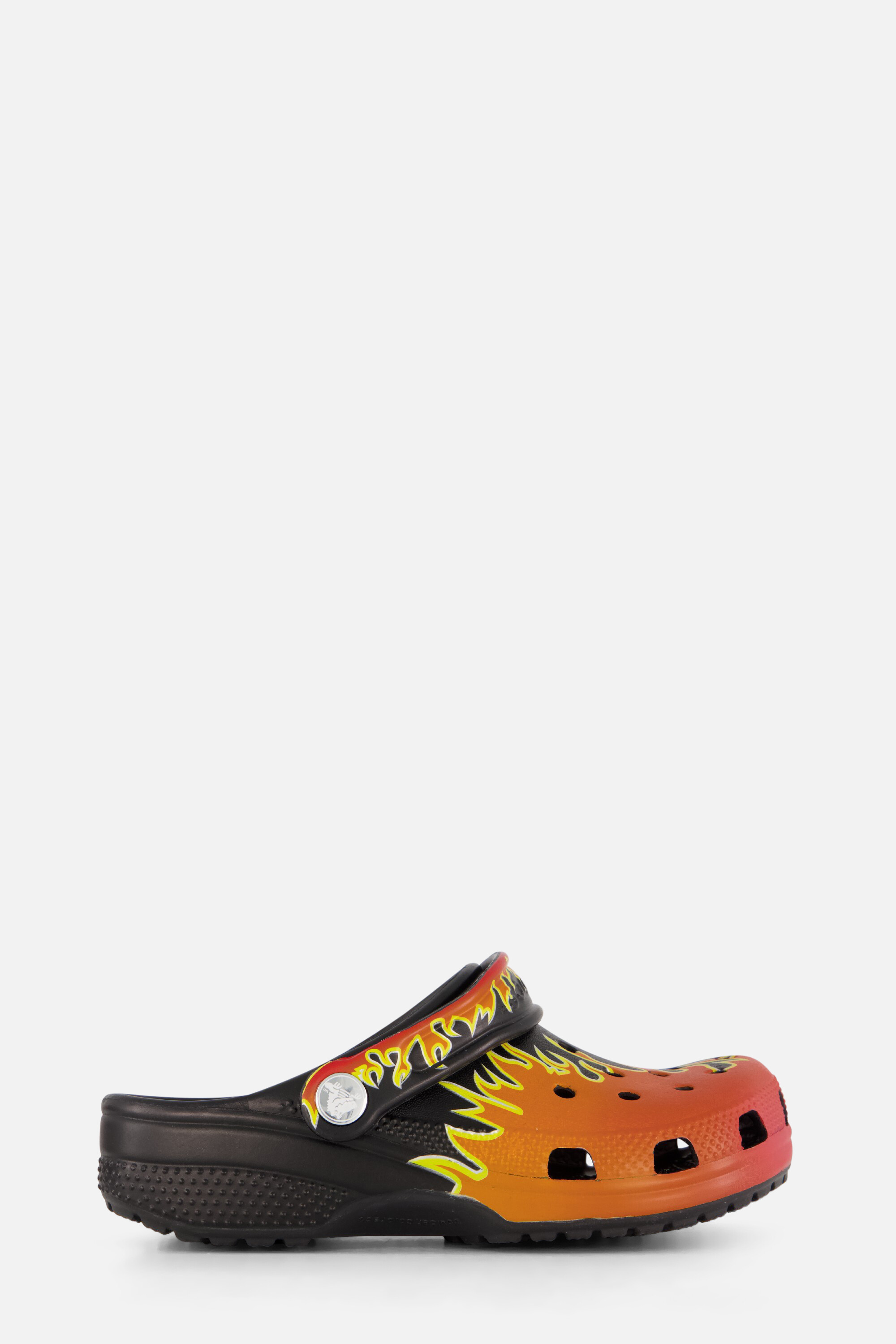 Crocs Graphic Flames Clogs Slippers zwart Rubber afbeelding 4