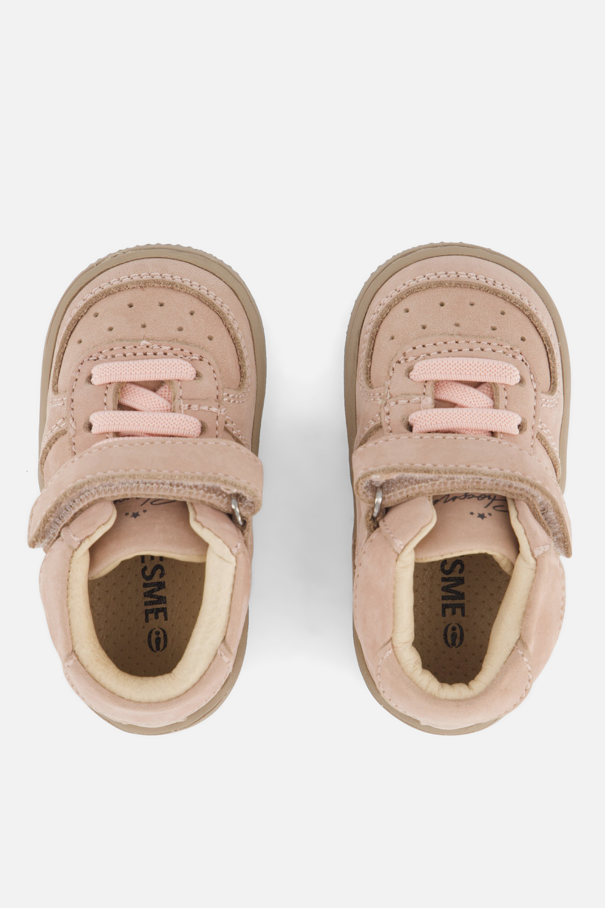 Shoesme Babyschoenen Veterboots roze Leer afbeelding 2