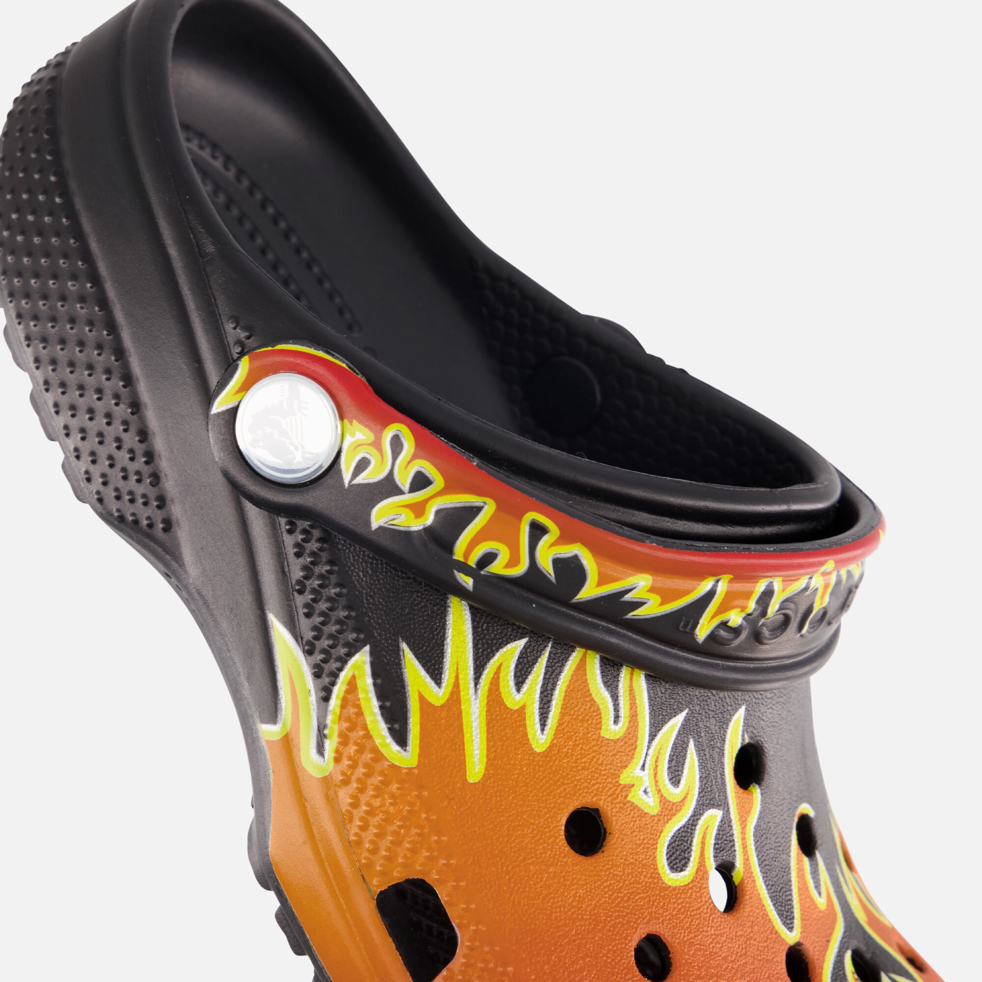 Crocs Graphic Flames Clogs Slippers zwart Rubber afbeelding 3