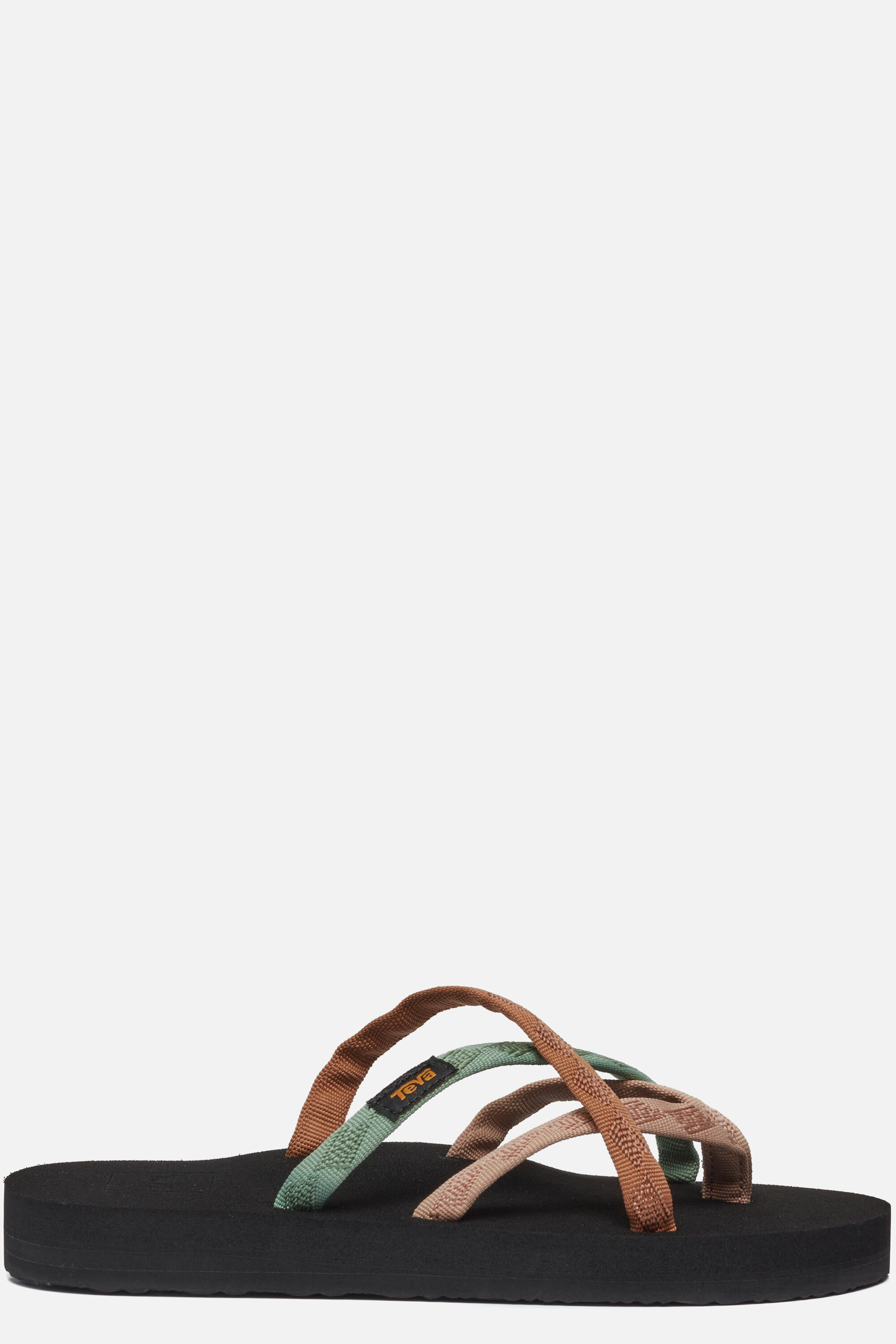 Teva Olowahu Slippers bruin Textiel afbeelding 4