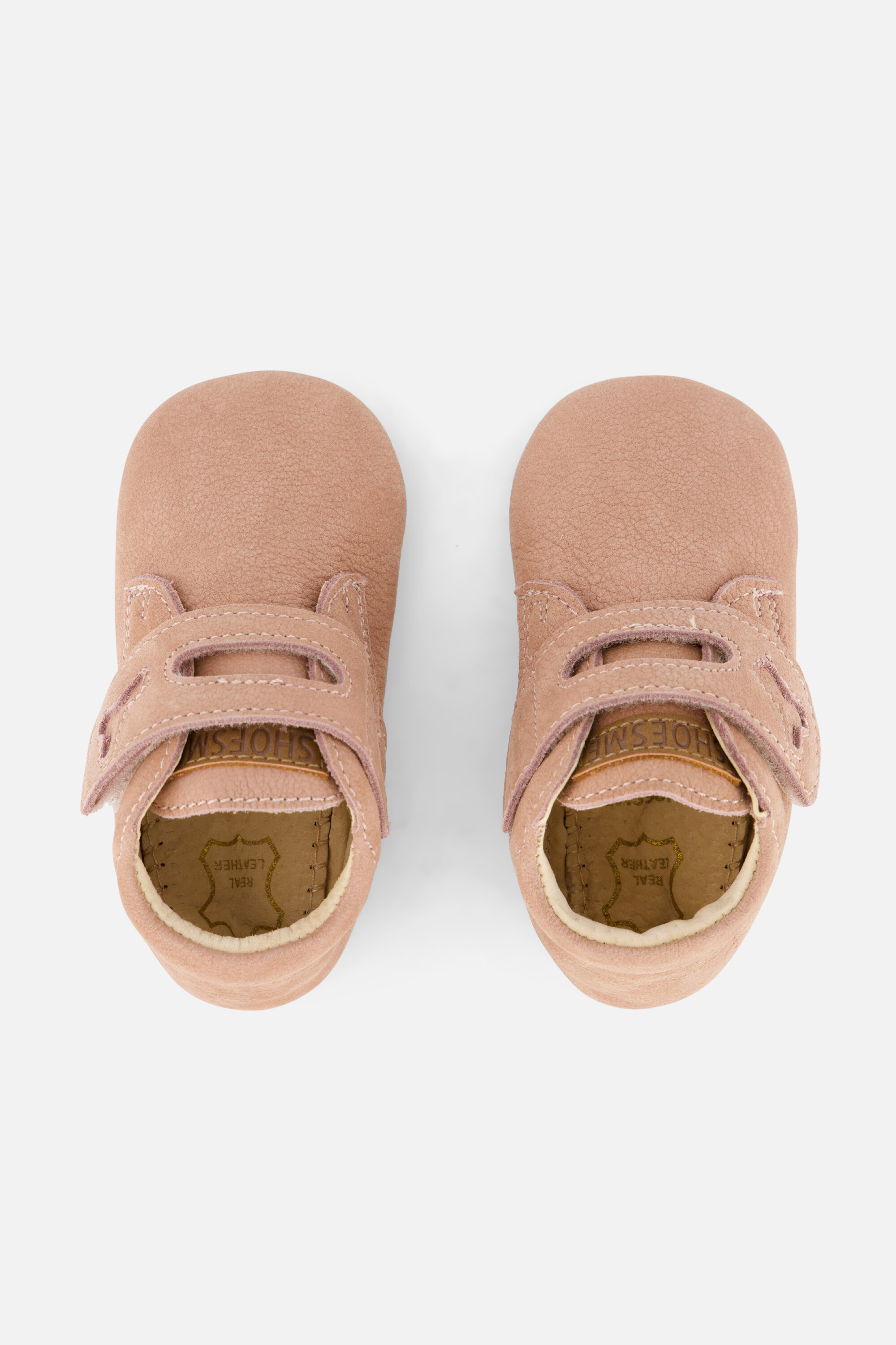 Shoesme leren lopen klittenband schoenen roze afbeelding 2