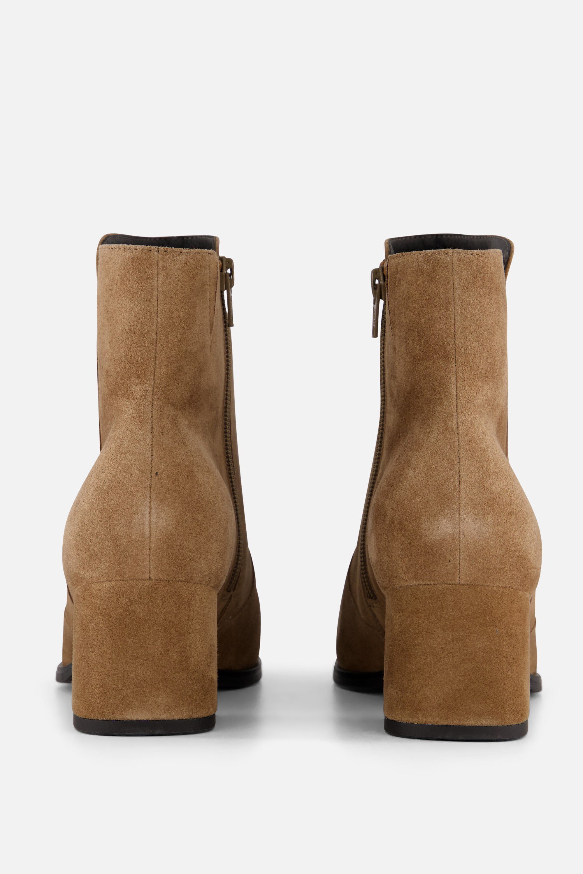 Feyn Enkellaarsjes taupe Suede afbeelding 2