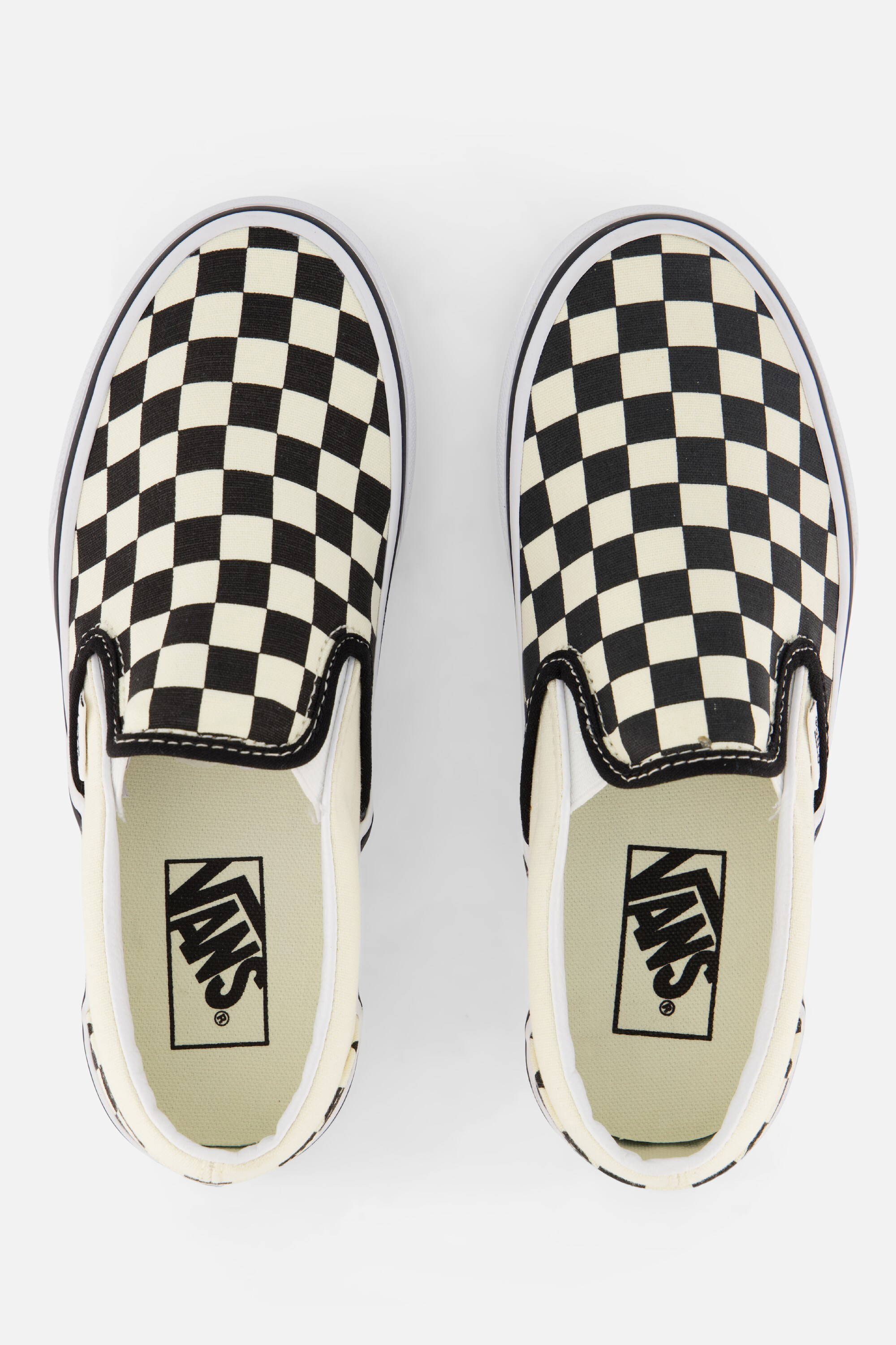 Vans Checkerboard Instappers zwart Canvas afbeelding 2