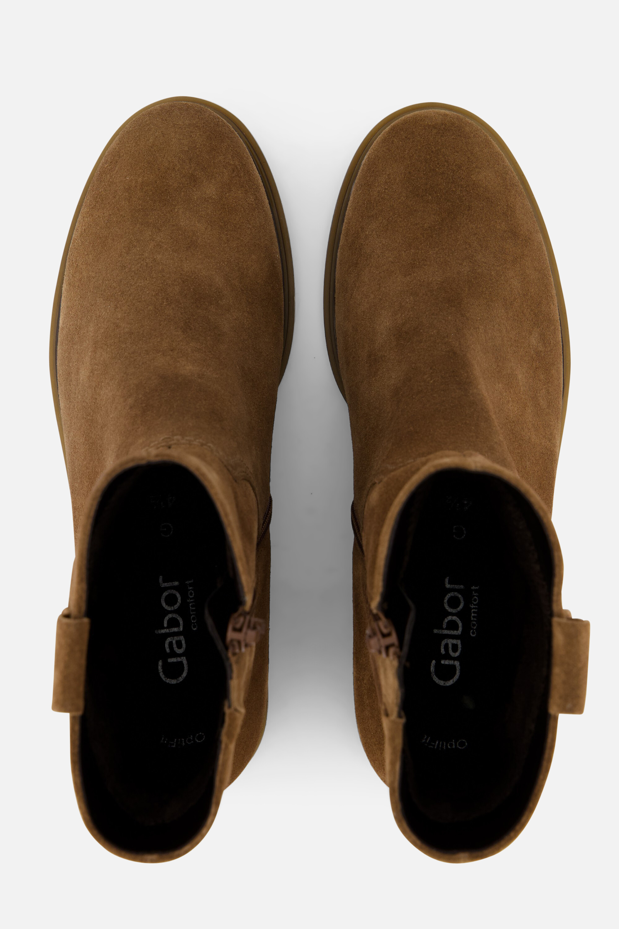 Gabor Enkellaarsjes bruin Suede afbeelding 2