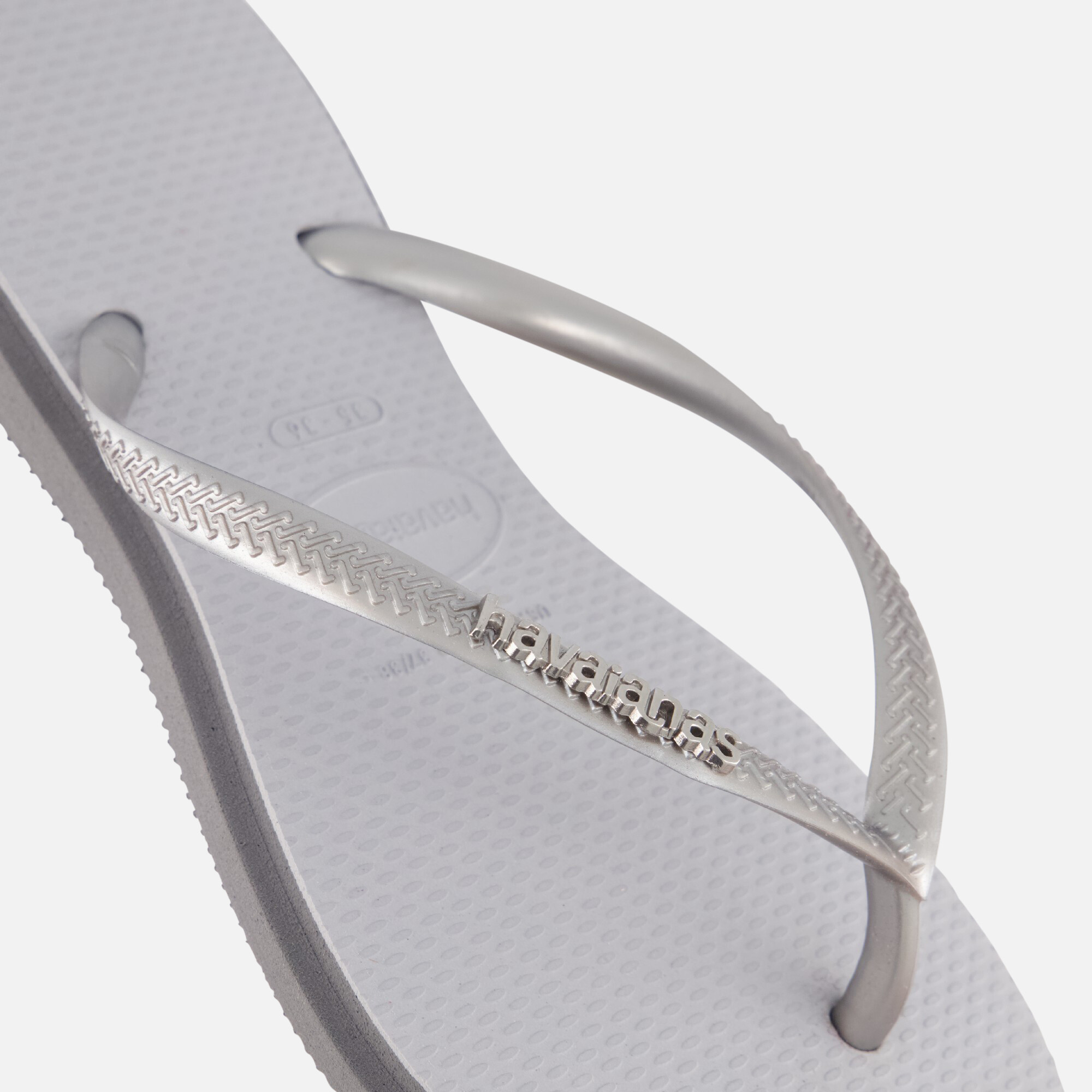 Havaianas Slim Point Slippers grijs Rubber afbeelding 3